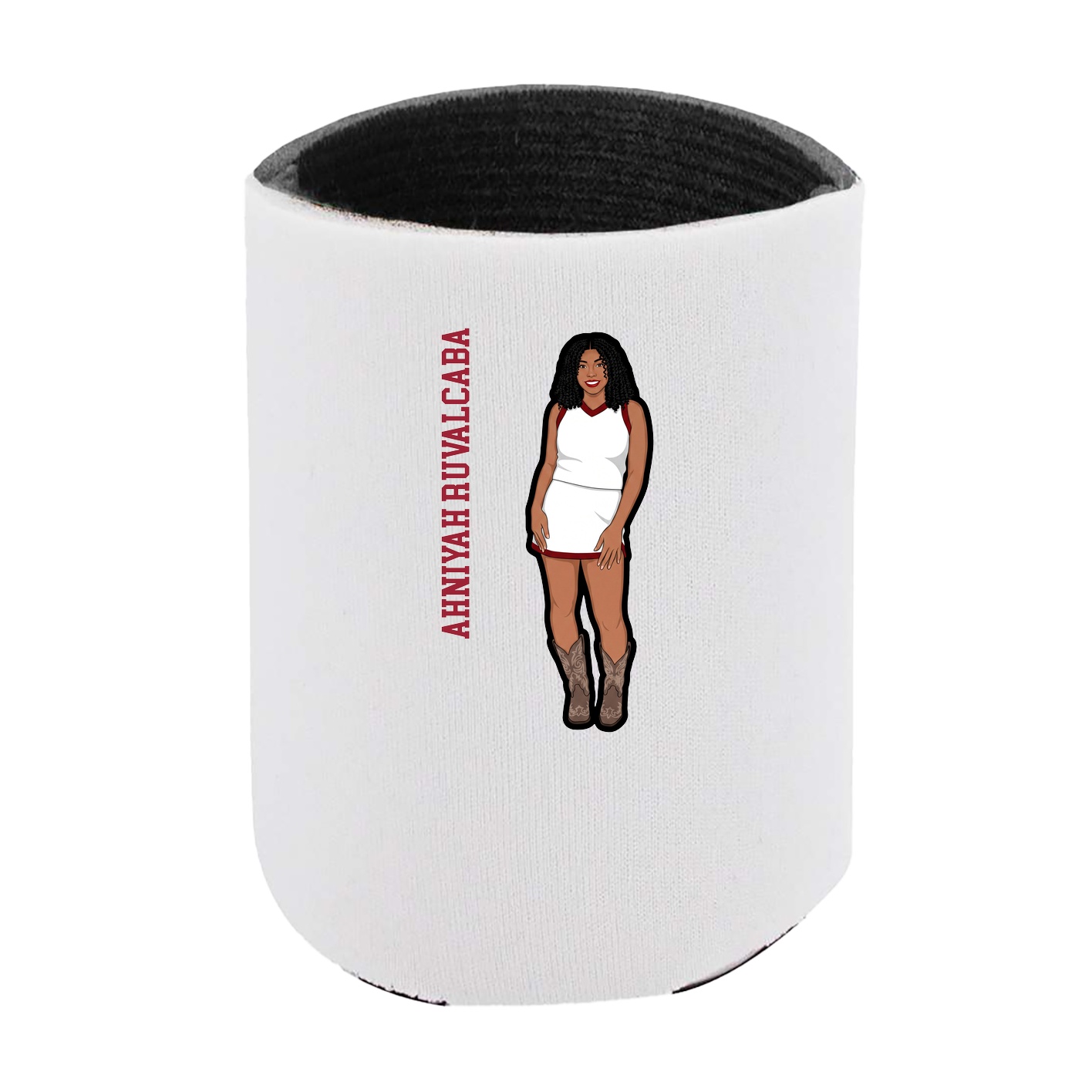 Can Holder — Name Vertical in White