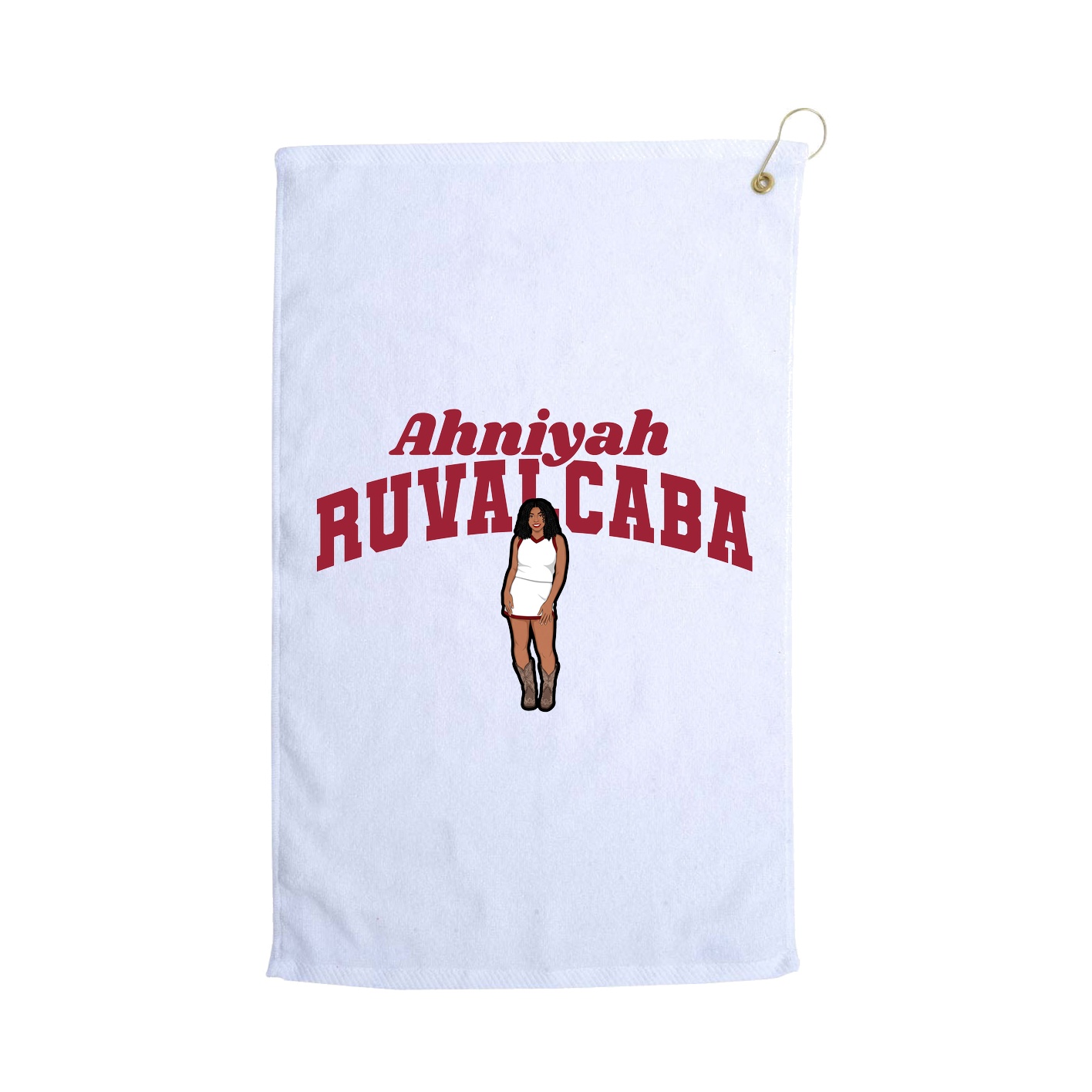 Golf Towel — Signature Arch in White
