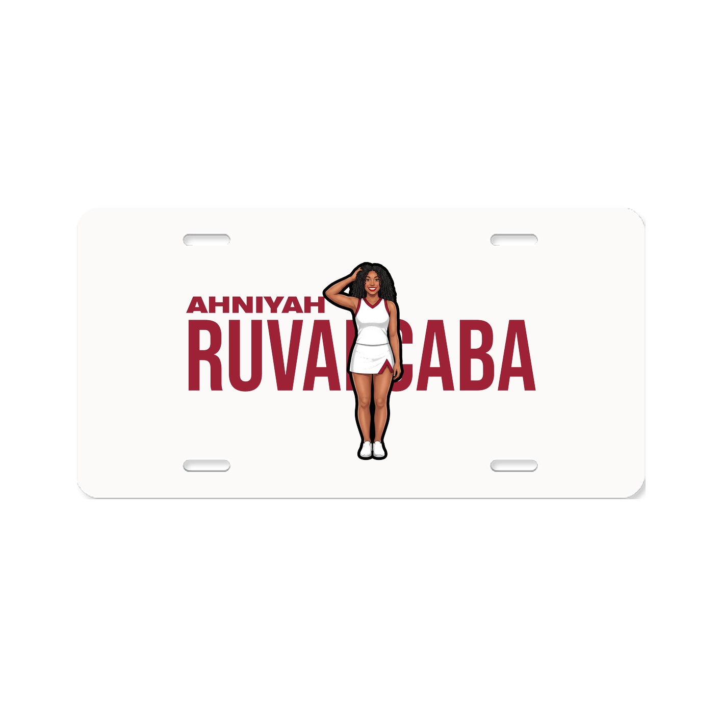 License Plate — Player Name in Classic