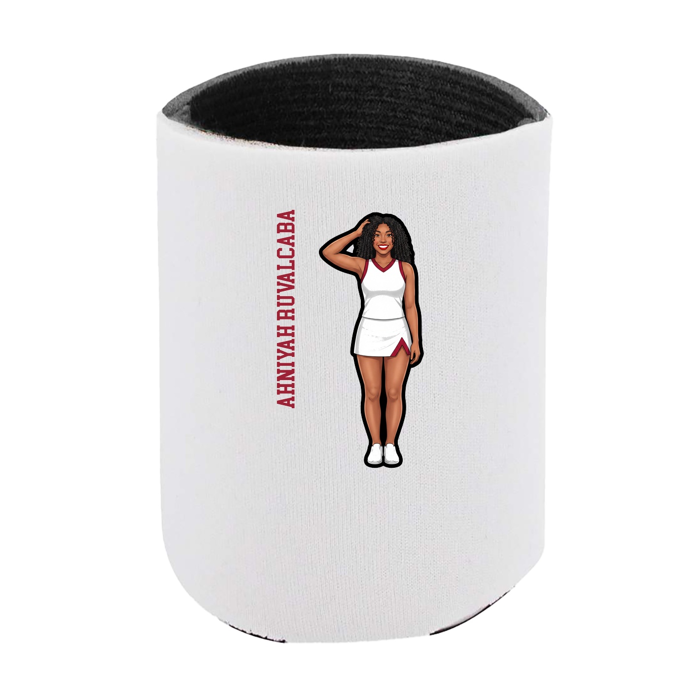 Can Holder — Name Vertical in White