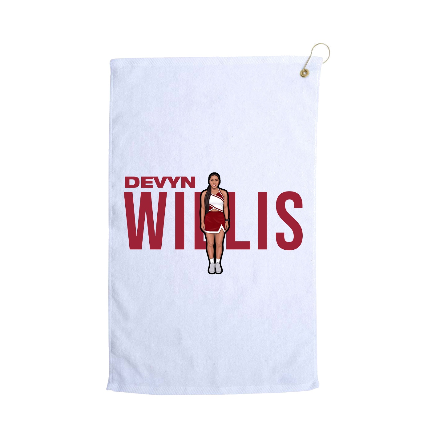 Golf Towel — Player Name in White