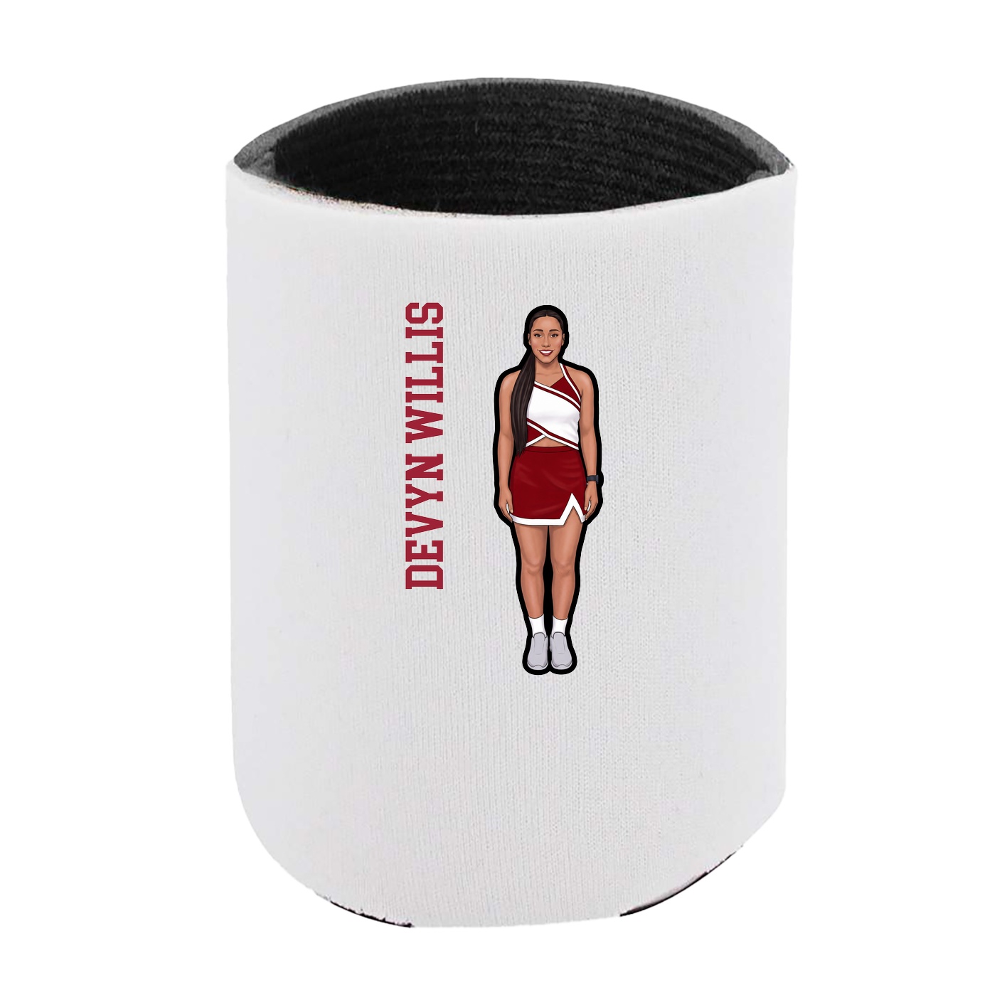 Can Holder — Name Vertical in White