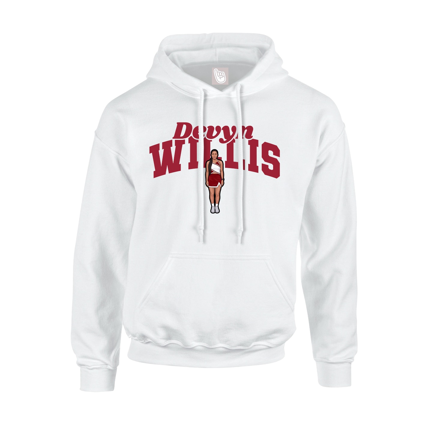 Hoodie — Signature Arch in White