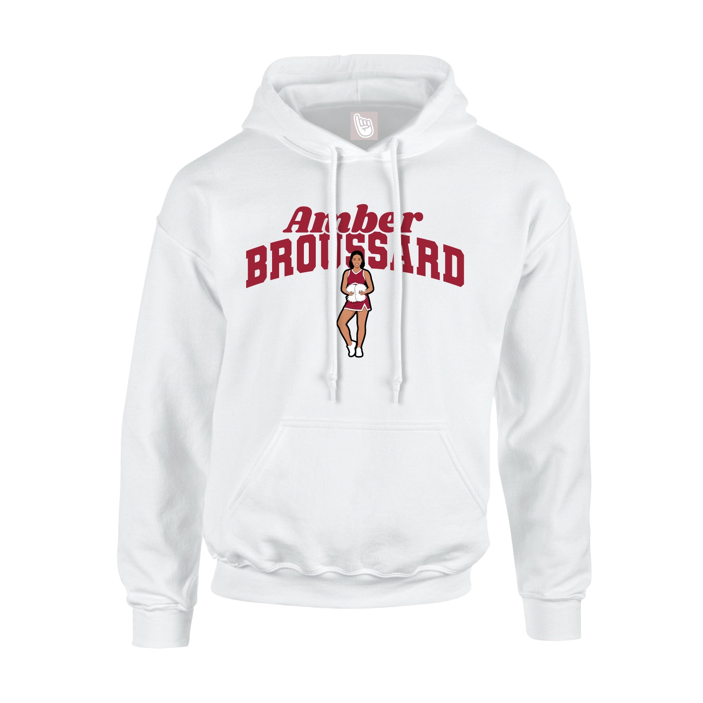 Hoodie — Signature Arch in White