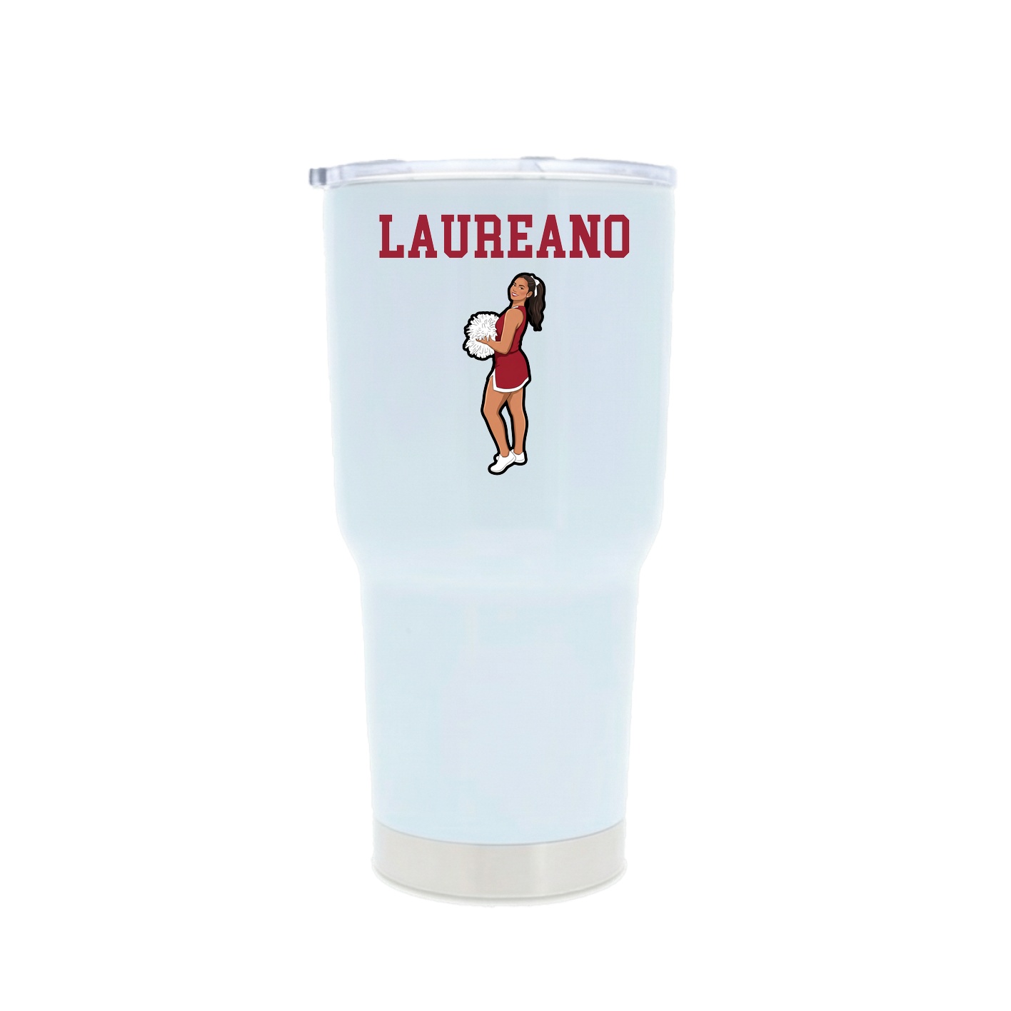 30oz Stainless Steel Tumbler — Shirsey in White