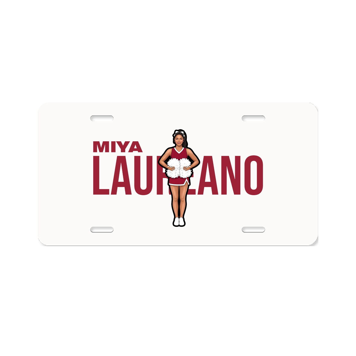 License Plate — Player Name in Classic