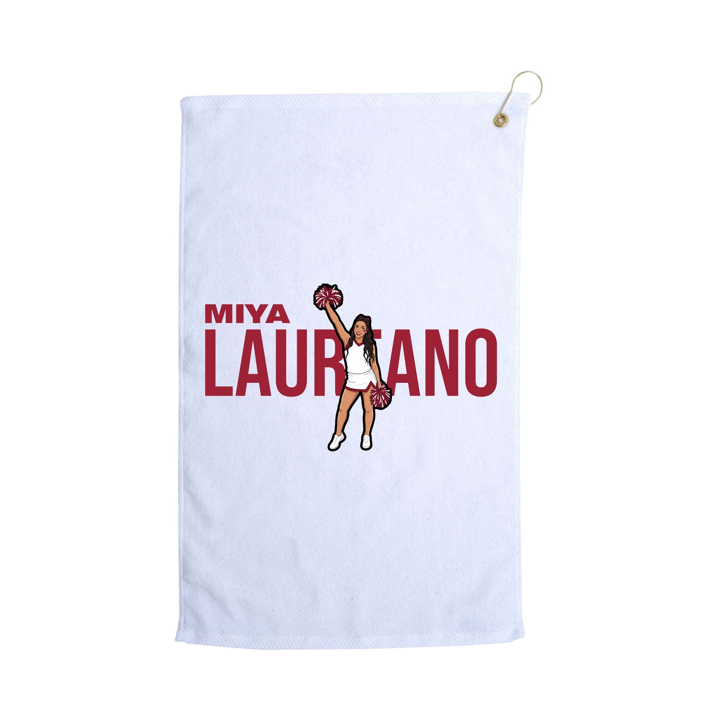 Golf Towel — Player Name in White