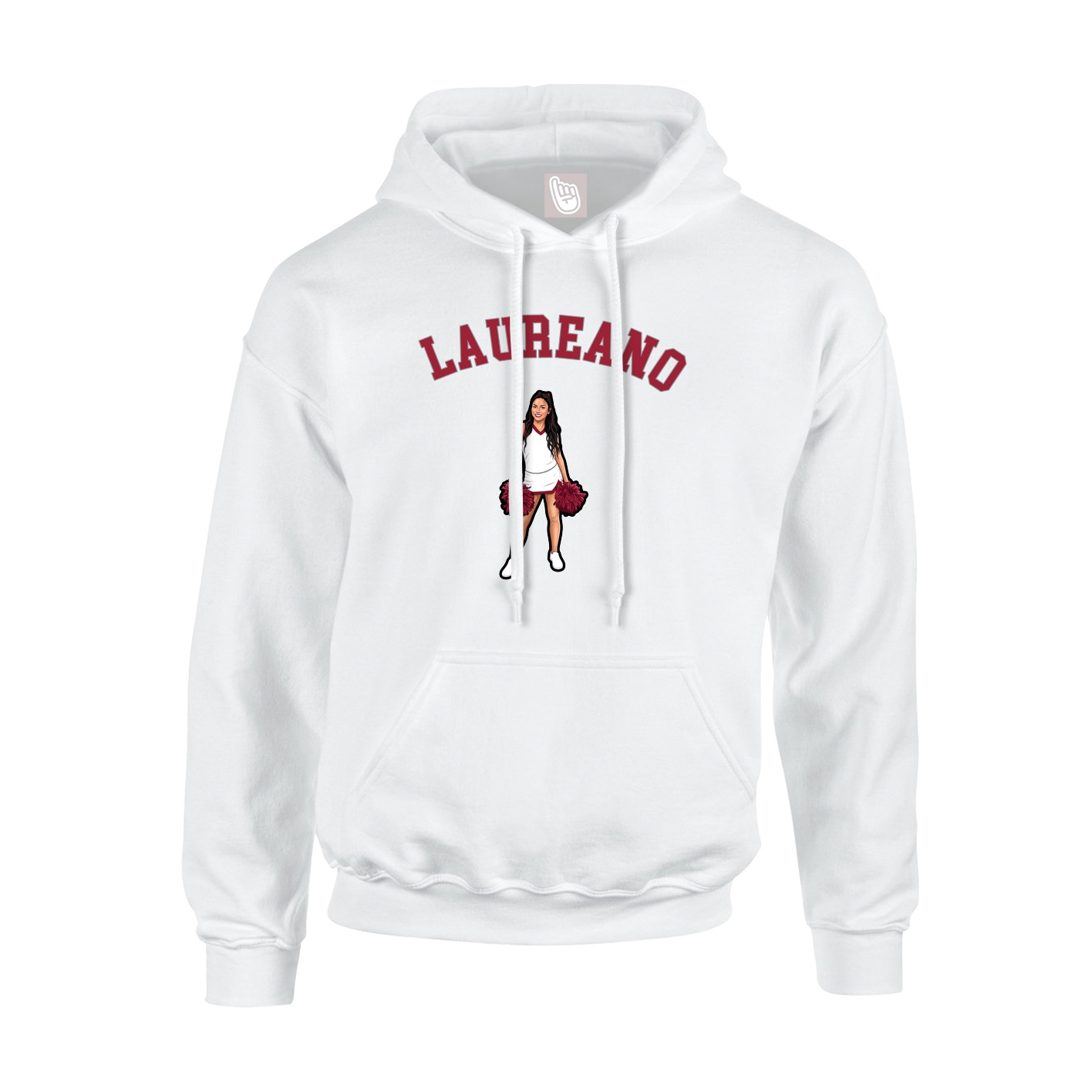 Youth Hoodie — Shirsey Arch in White