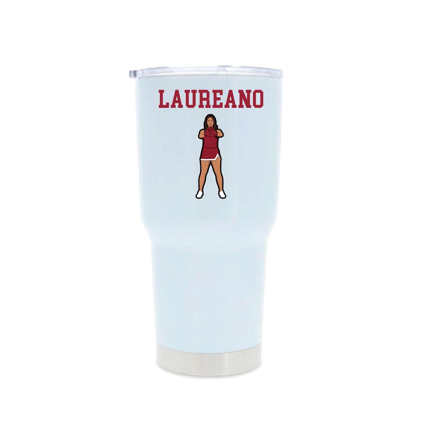 30oz Stainless Steel Tumbler — Shirsey in White
