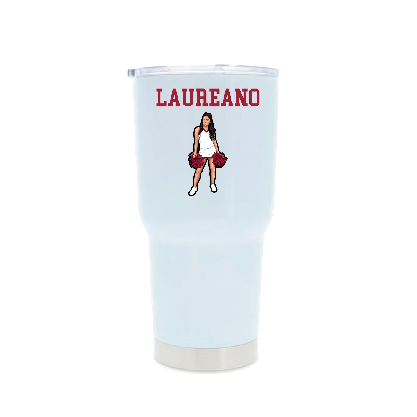 30oz Stainless Steel Tumbler — Shirsey in White