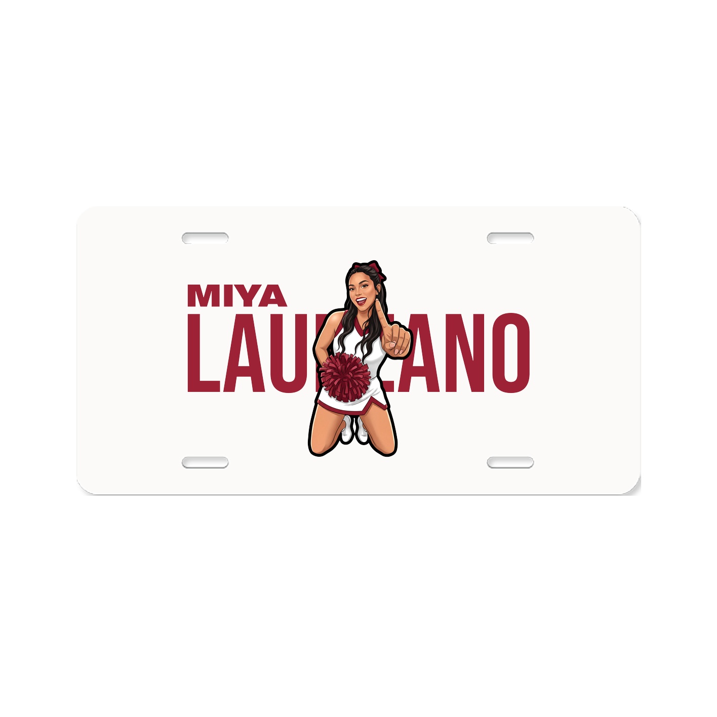 License Plate — Player Name in Classic