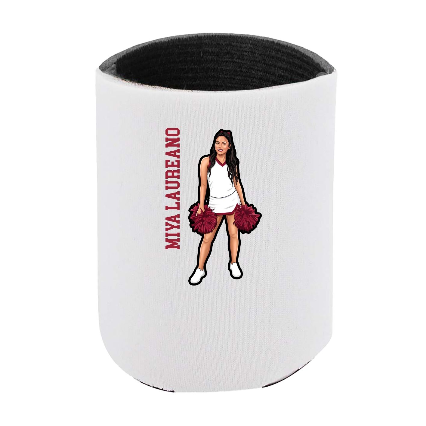 Can Holder — Name Vertical in White