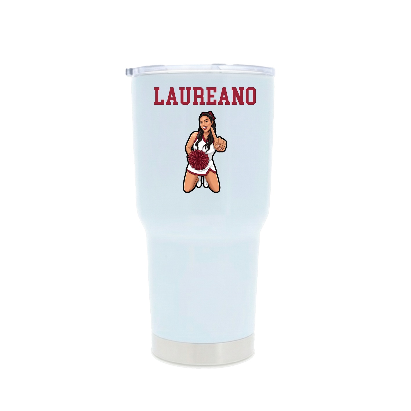30oz Stainless Steel Tumbler — Shirsey in White