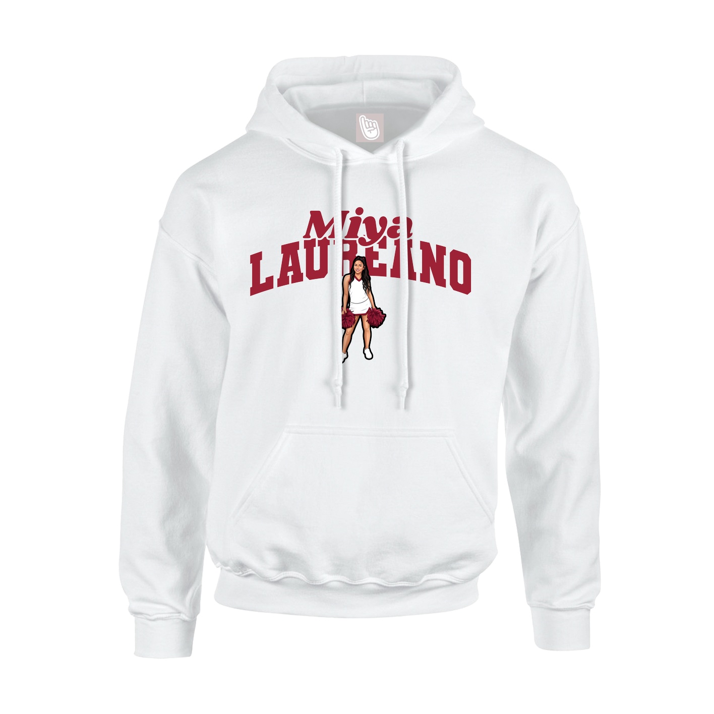 Hoodie — Signature Arch in White