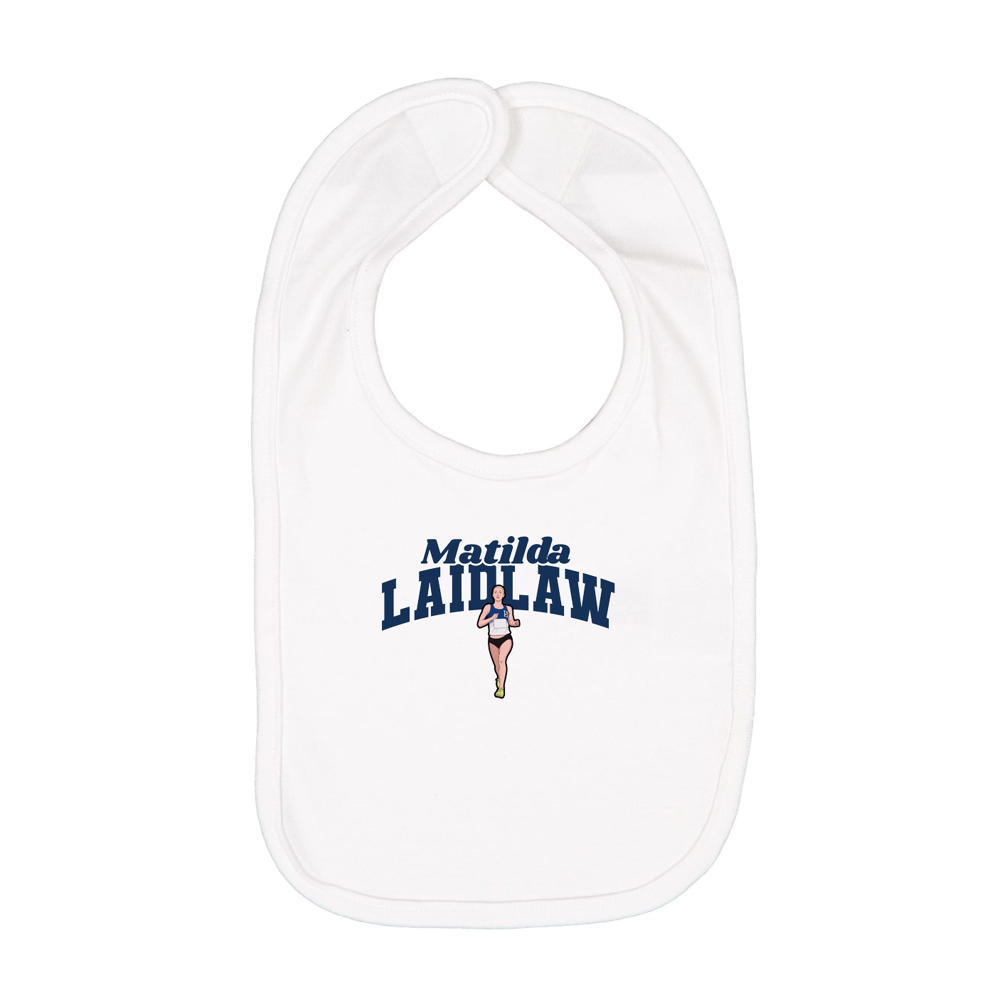 Infant Bib — Signature Arch in White