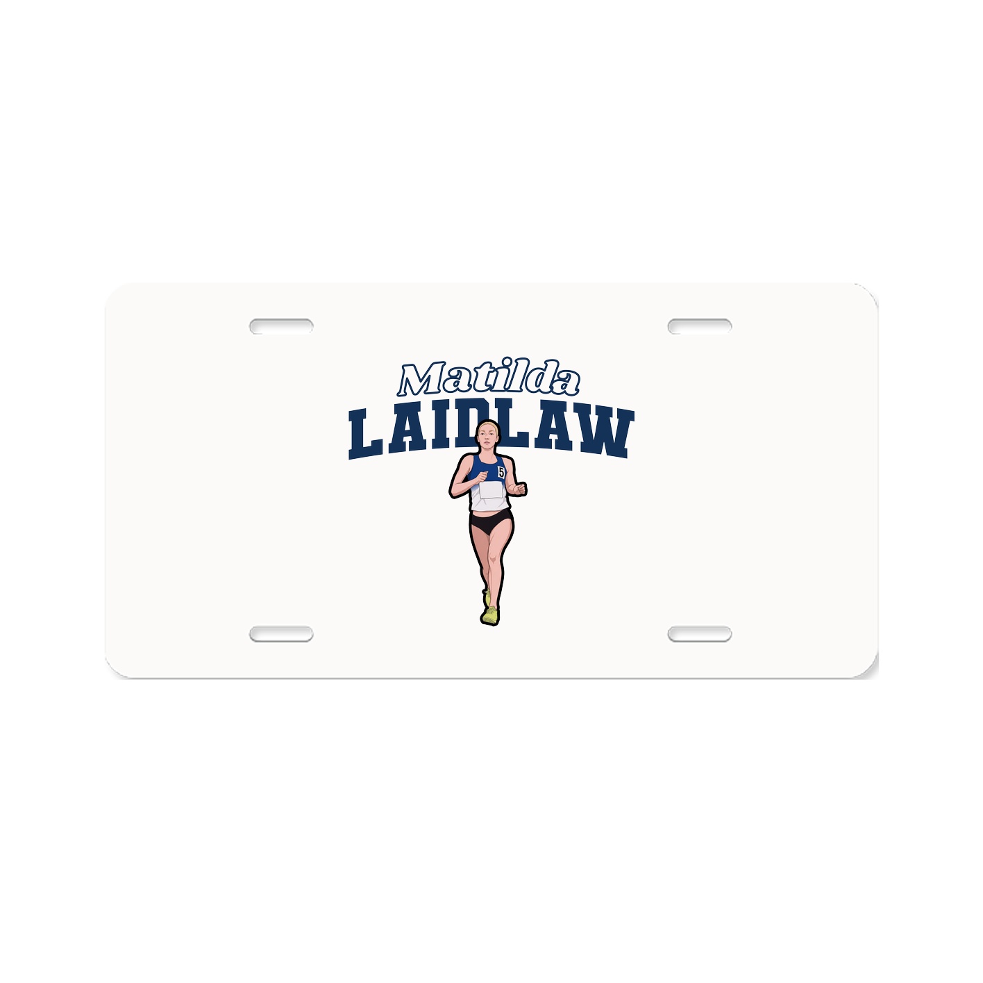 License Plate — Name Arch in Classic