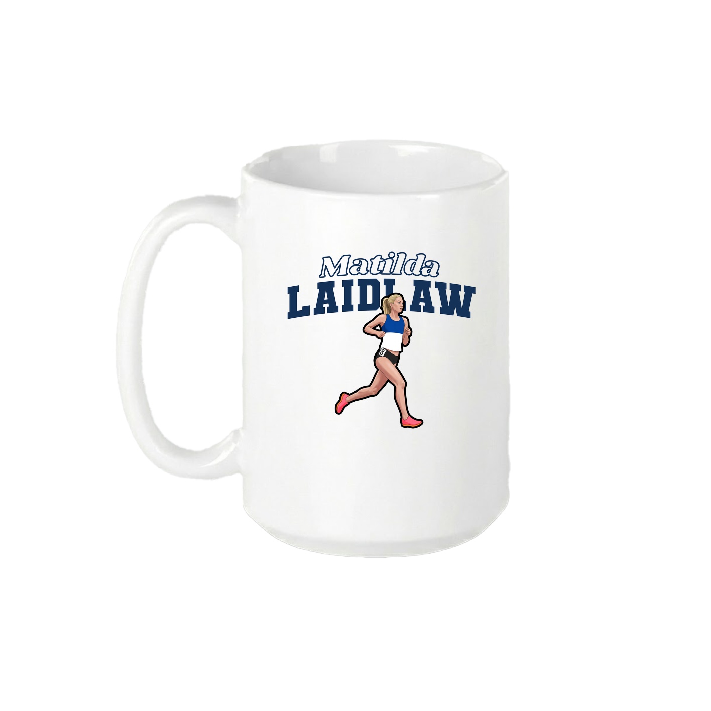 15oz Coffee Mug — Name Arch in White