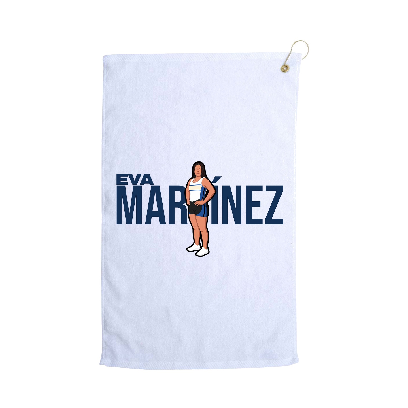 Golf Towel — Player Name in White