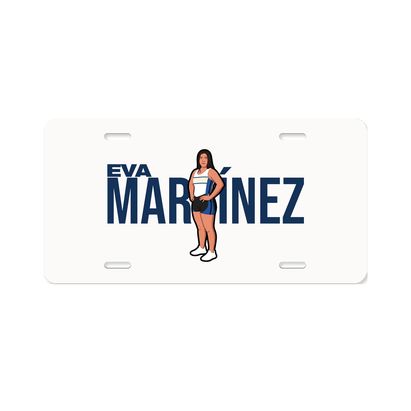 License Plate — Player Name in Classic