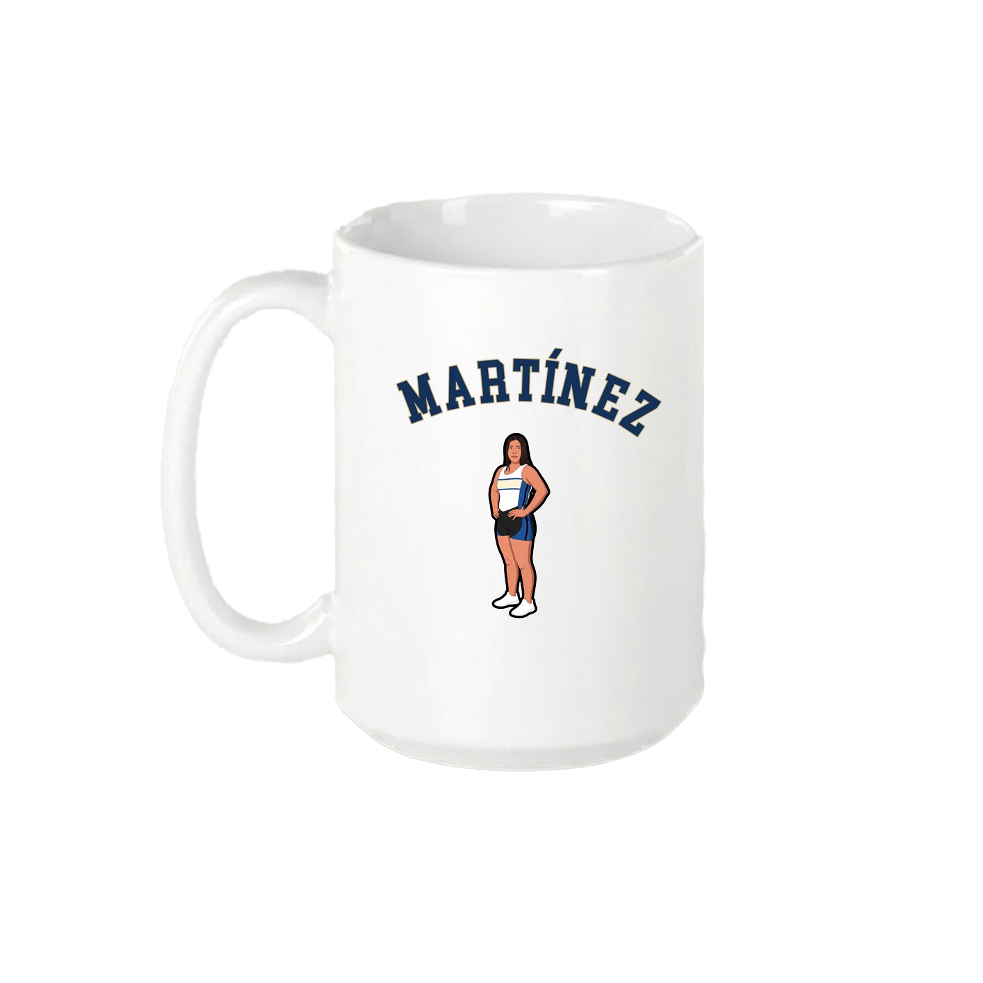 15oz Coffee Mug — Shirsey Arch in White