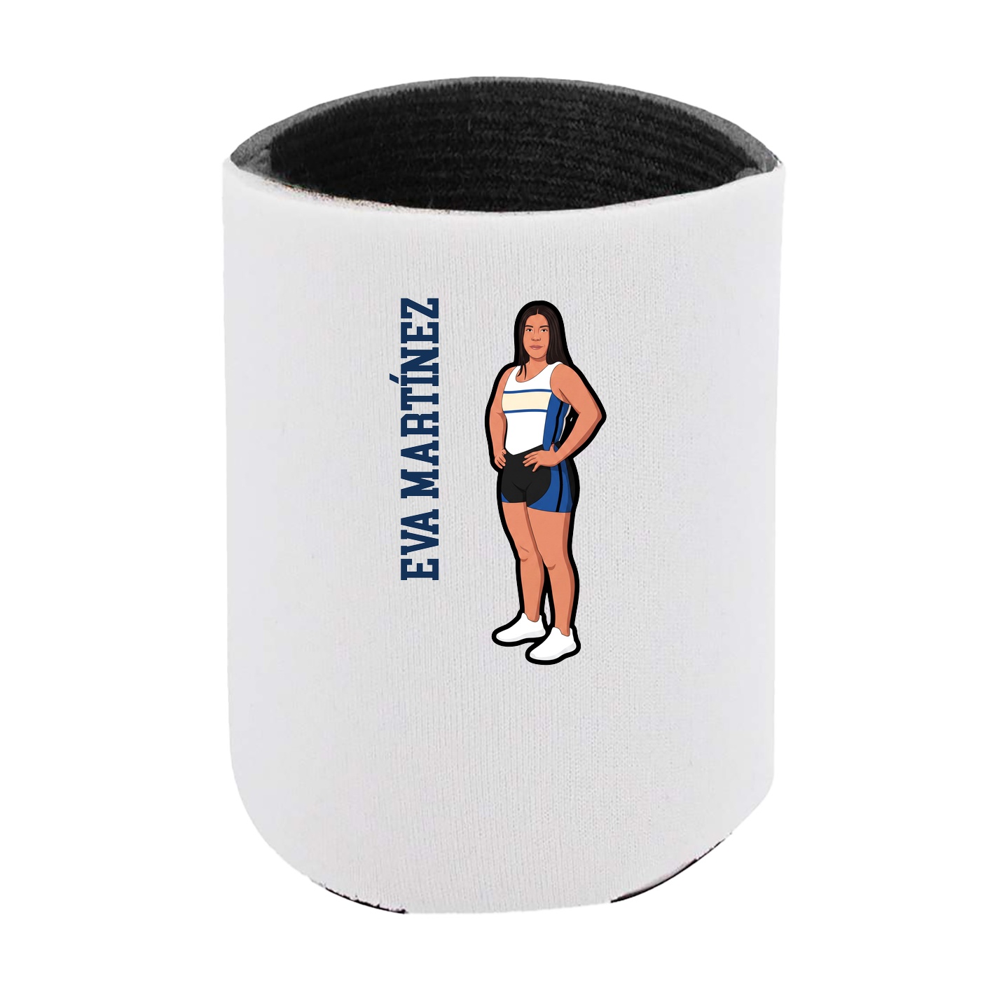Can Holder — Name Vertical in White