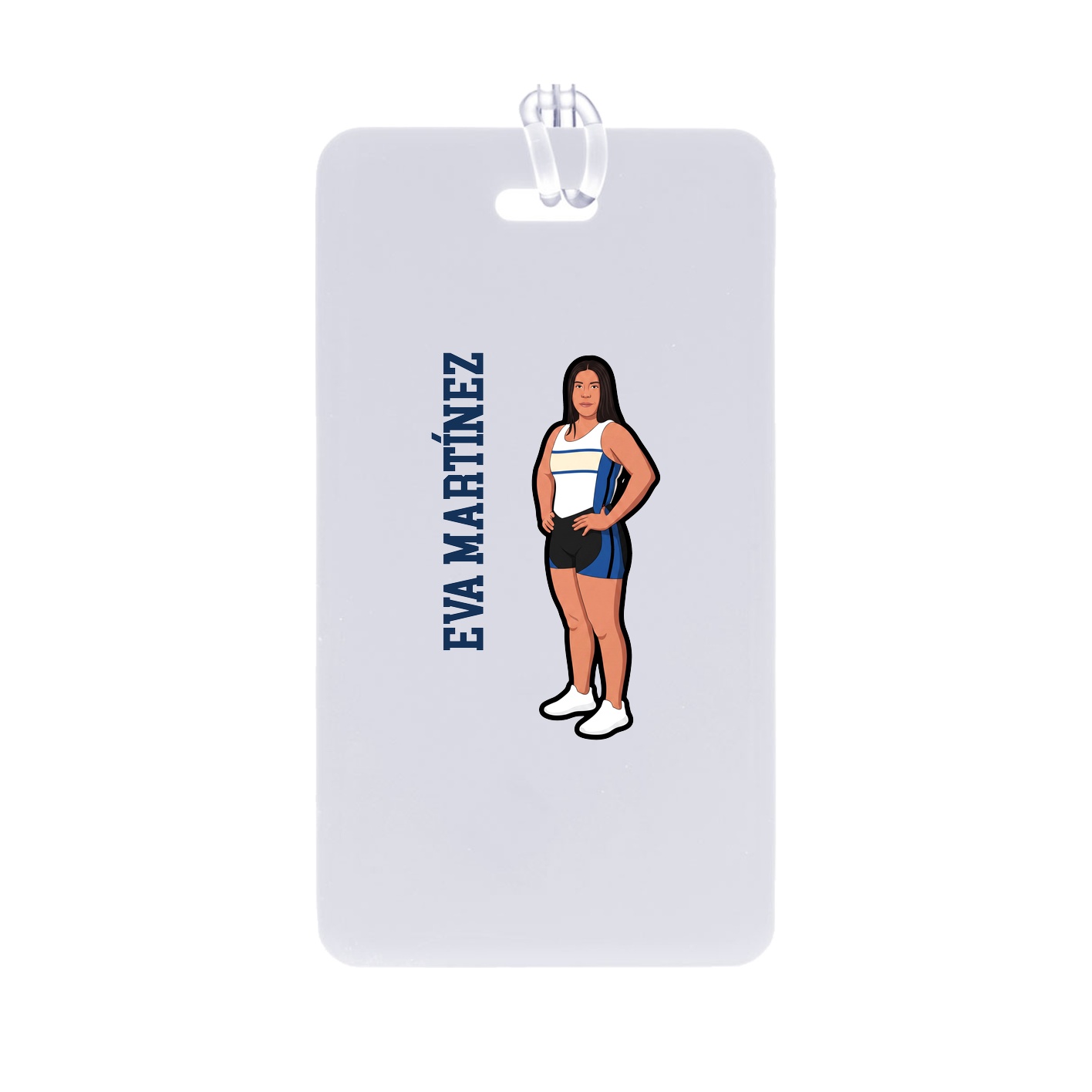 Bag Tag — Name Vertical in Classic