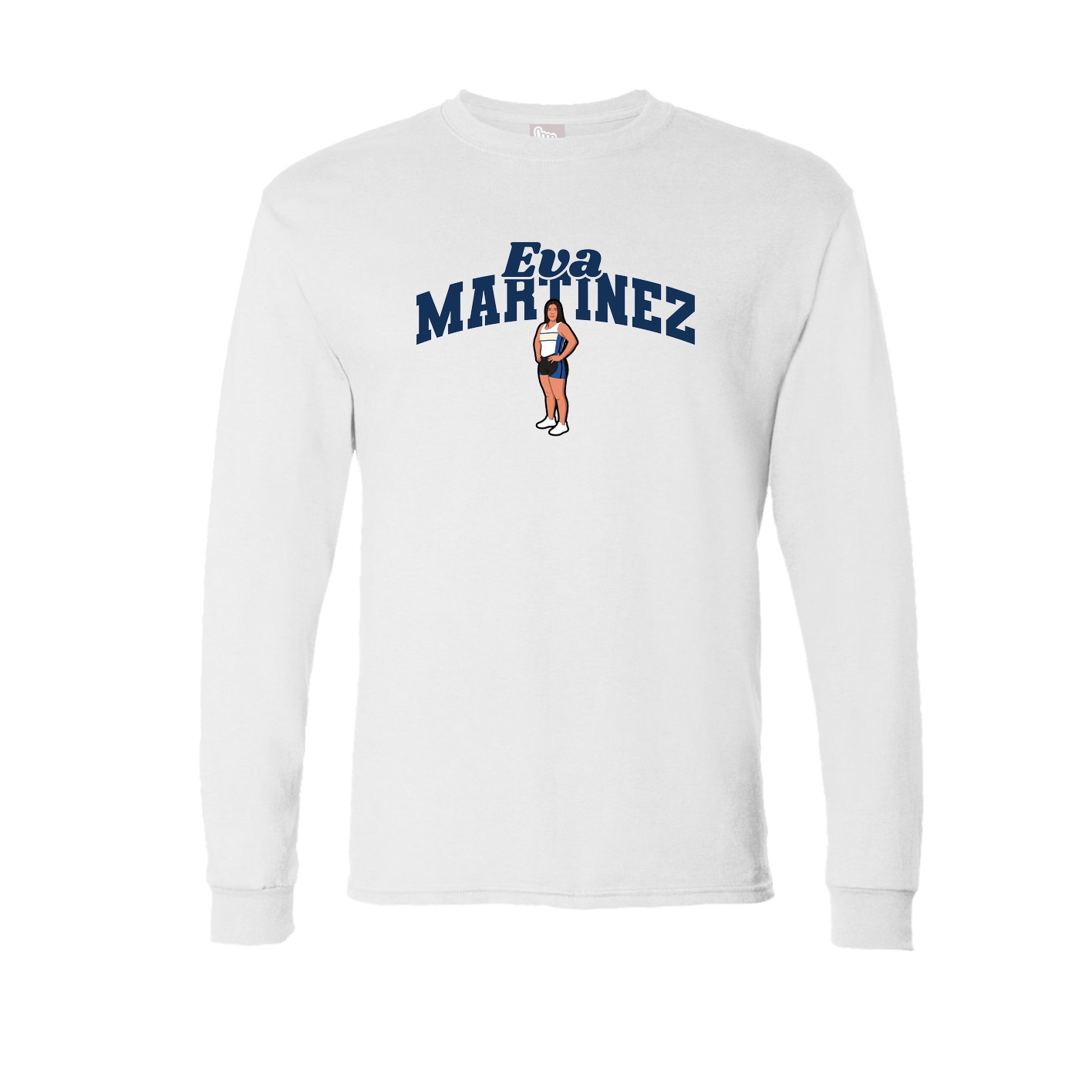 Long Sleeve Tee — Signature Arch in White