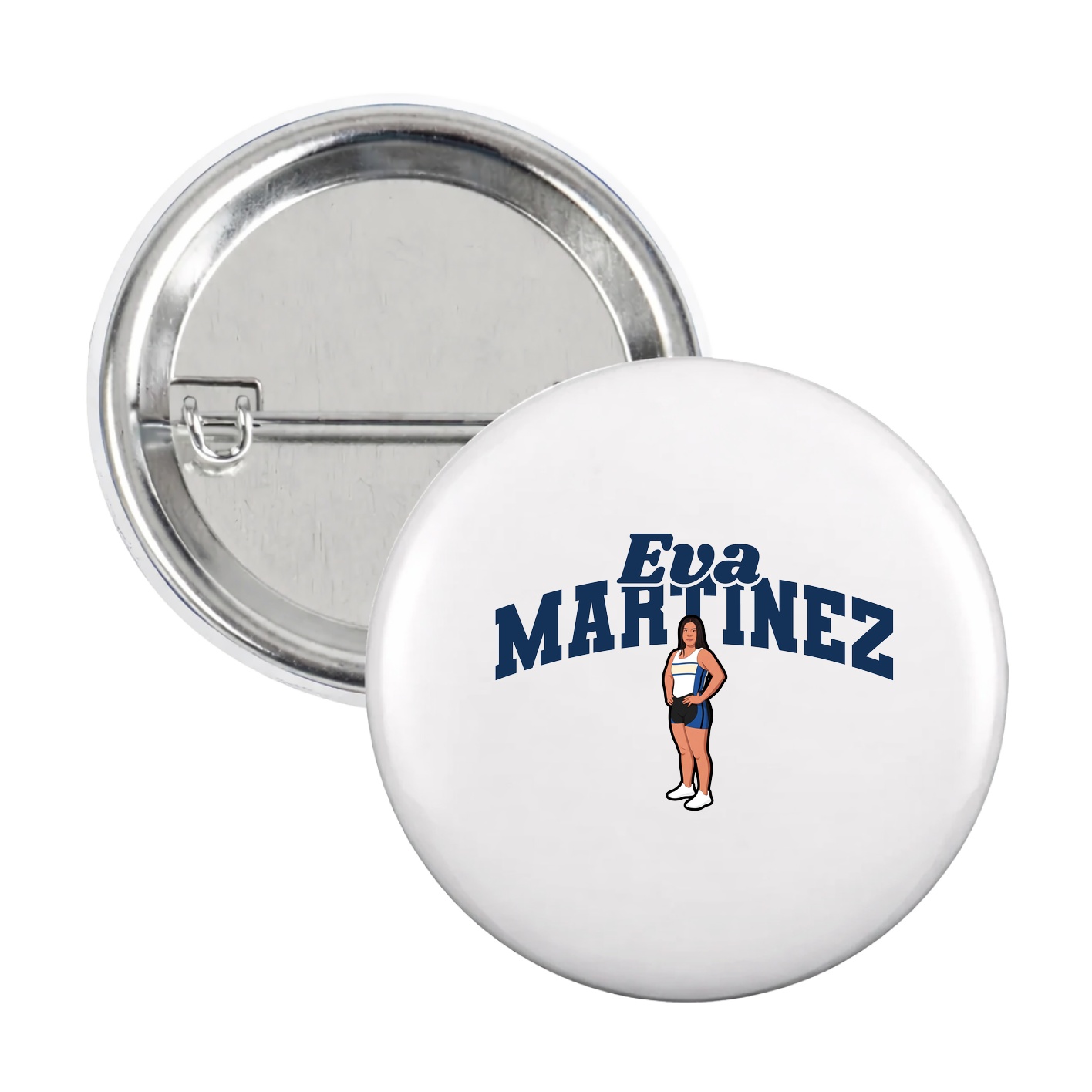 Game Day Button — Signature Arch in White