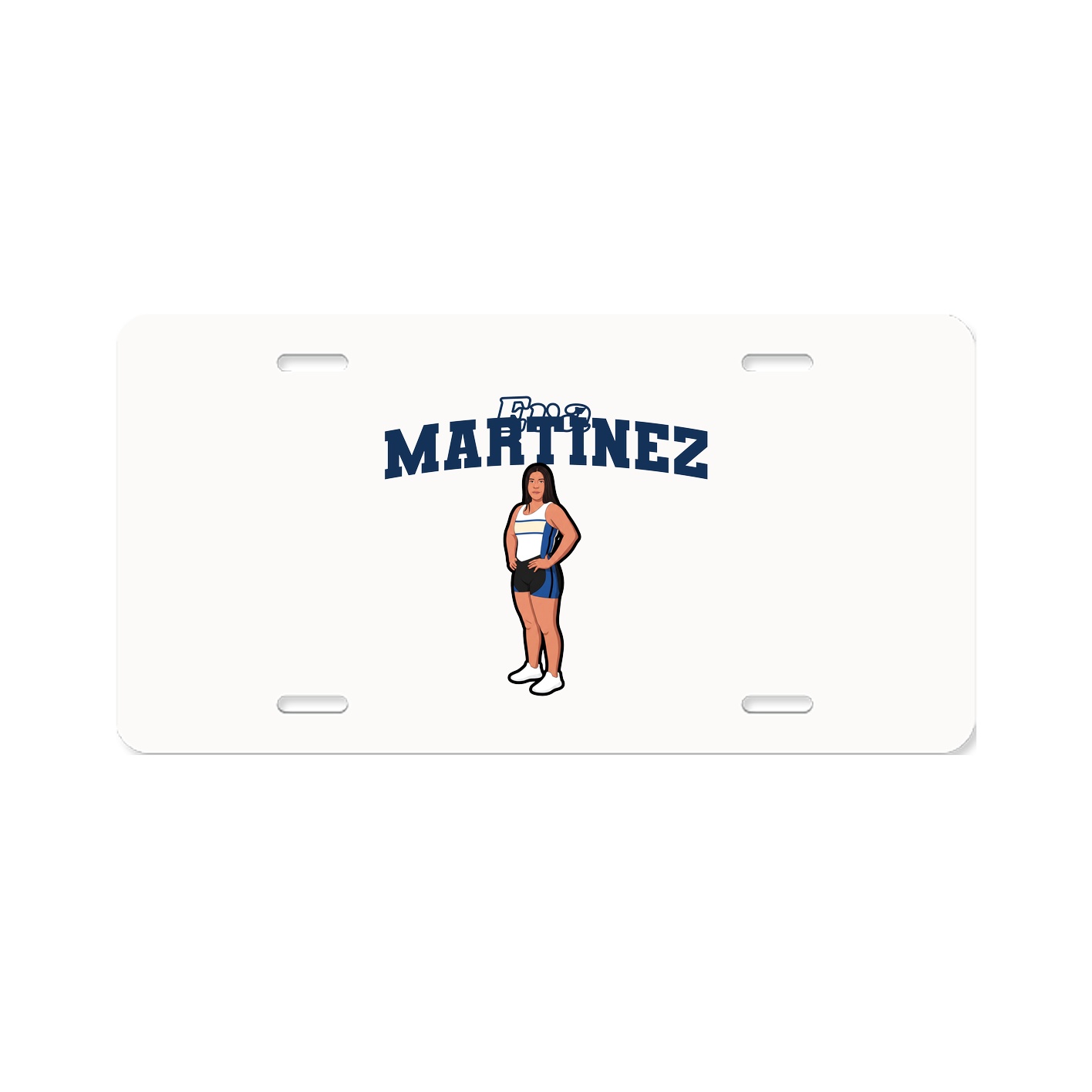 License Plate — Name Arch in Classic
