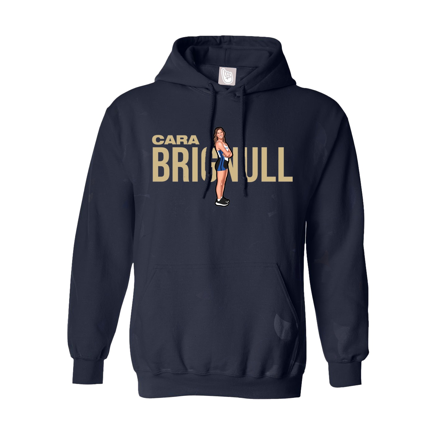 Youth Hoodie — Player Name in Navy