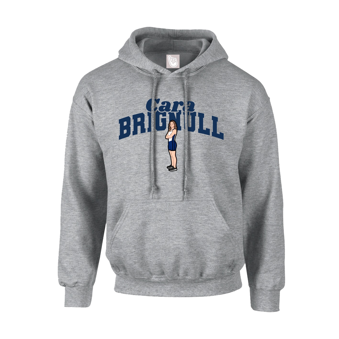 Youth Hoodie — Signature Arch in Grey