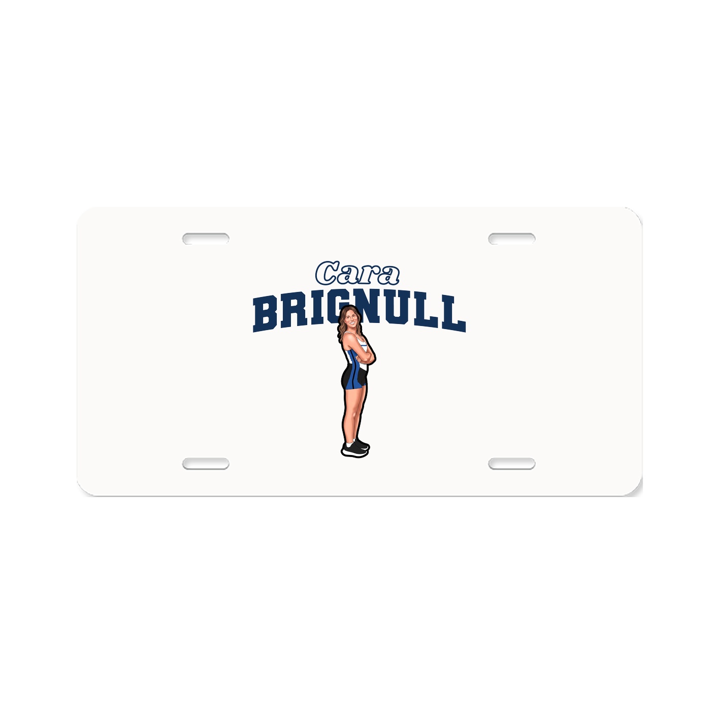 License Plate — Name Arch in Classic
