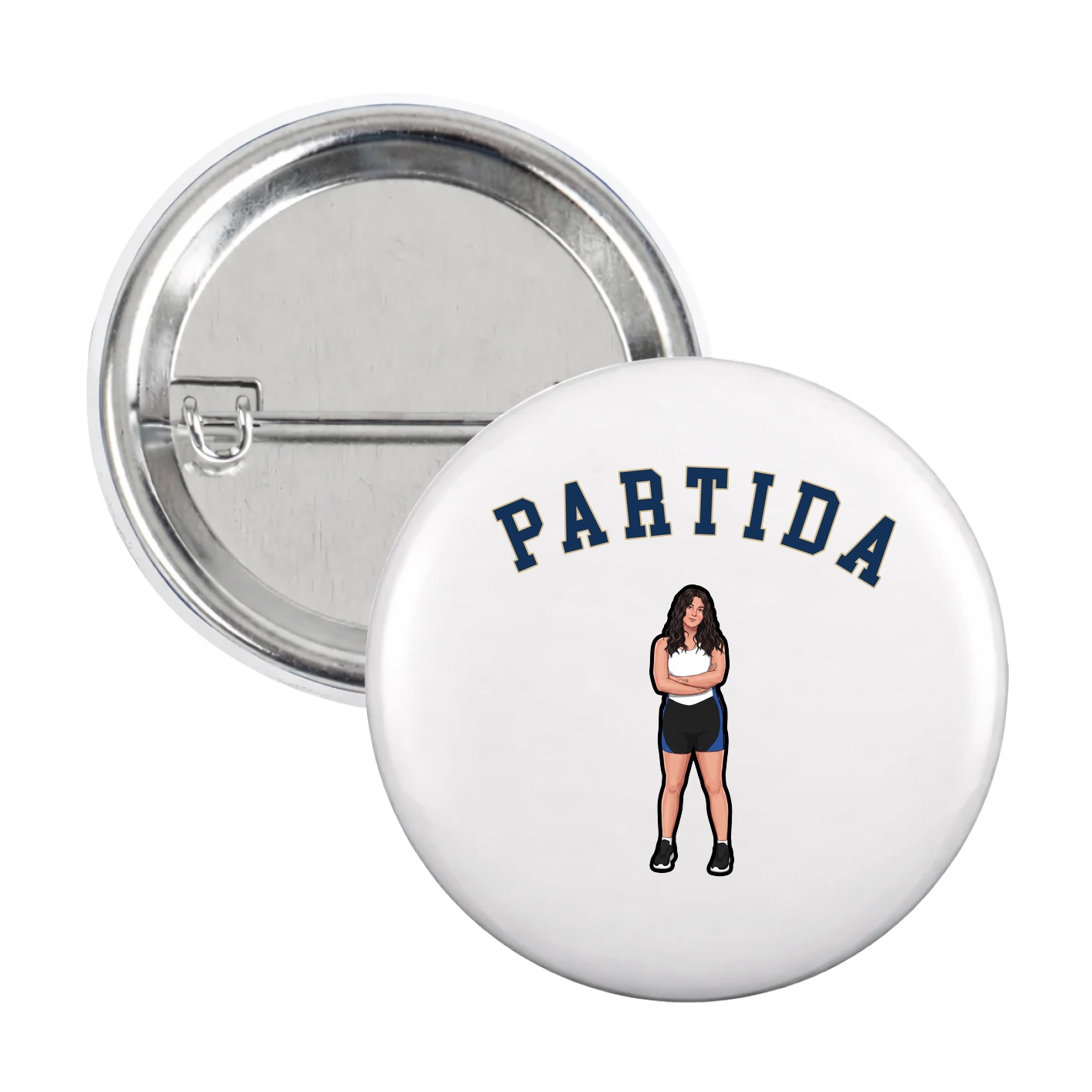Game Day Button — Shirsey Arch in White
