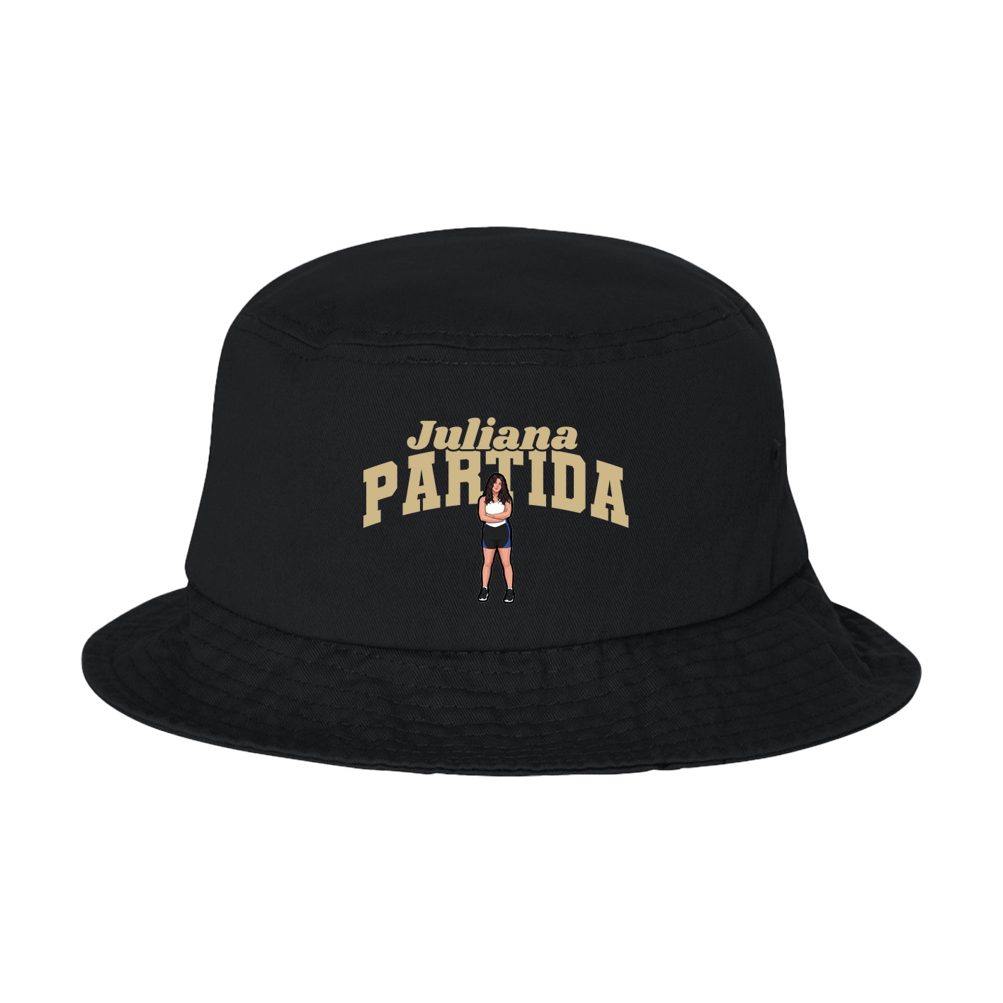 Bucket Cap — Signature Arch in Black