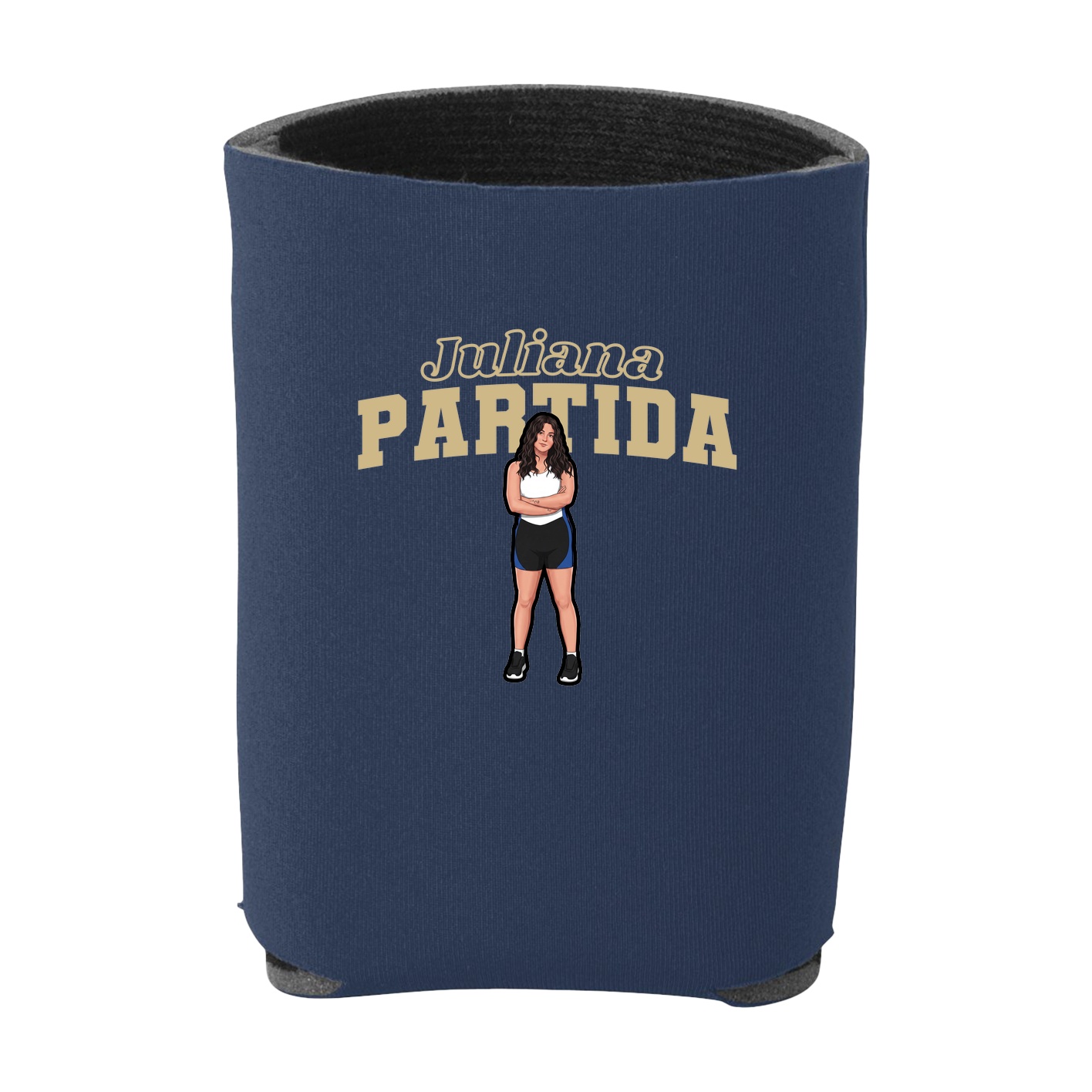 Can Holder — Name Arch in Navy
