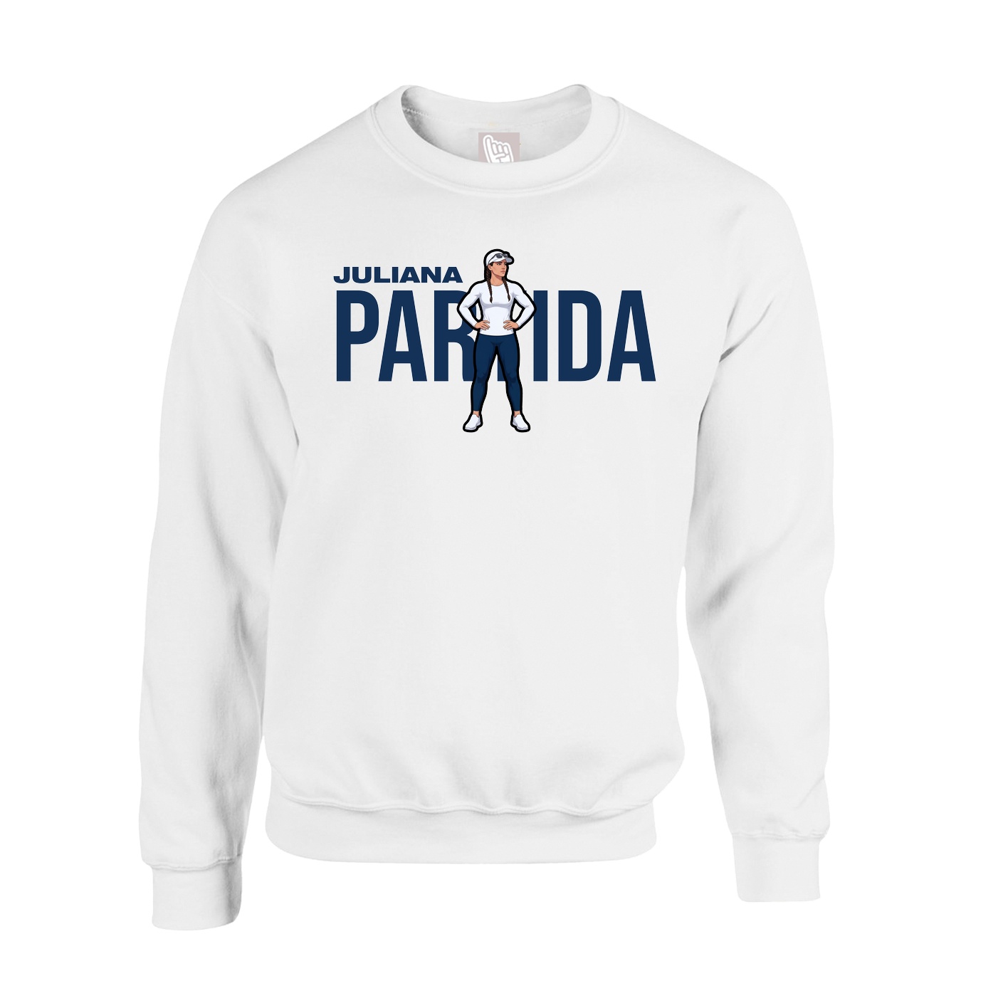 Fleece Crew — Player Name in White
