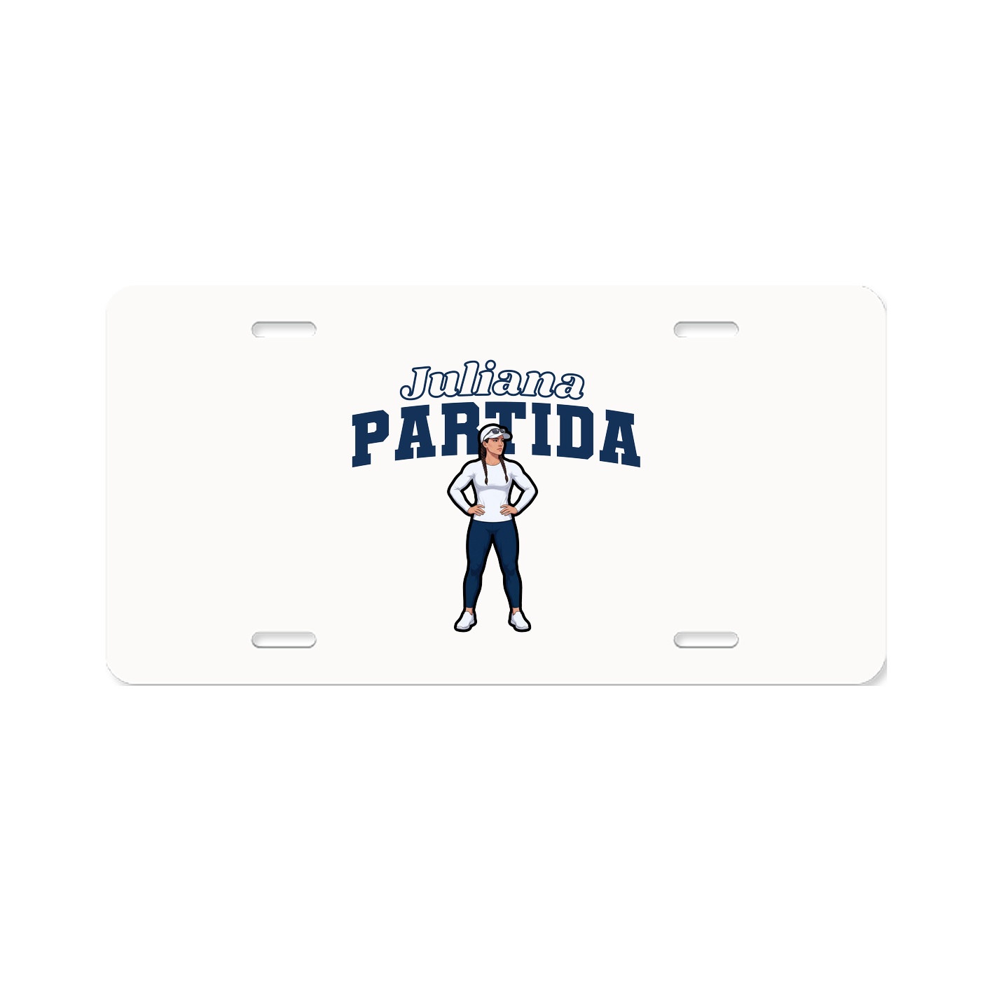 License Plate — Name Arch in Classic