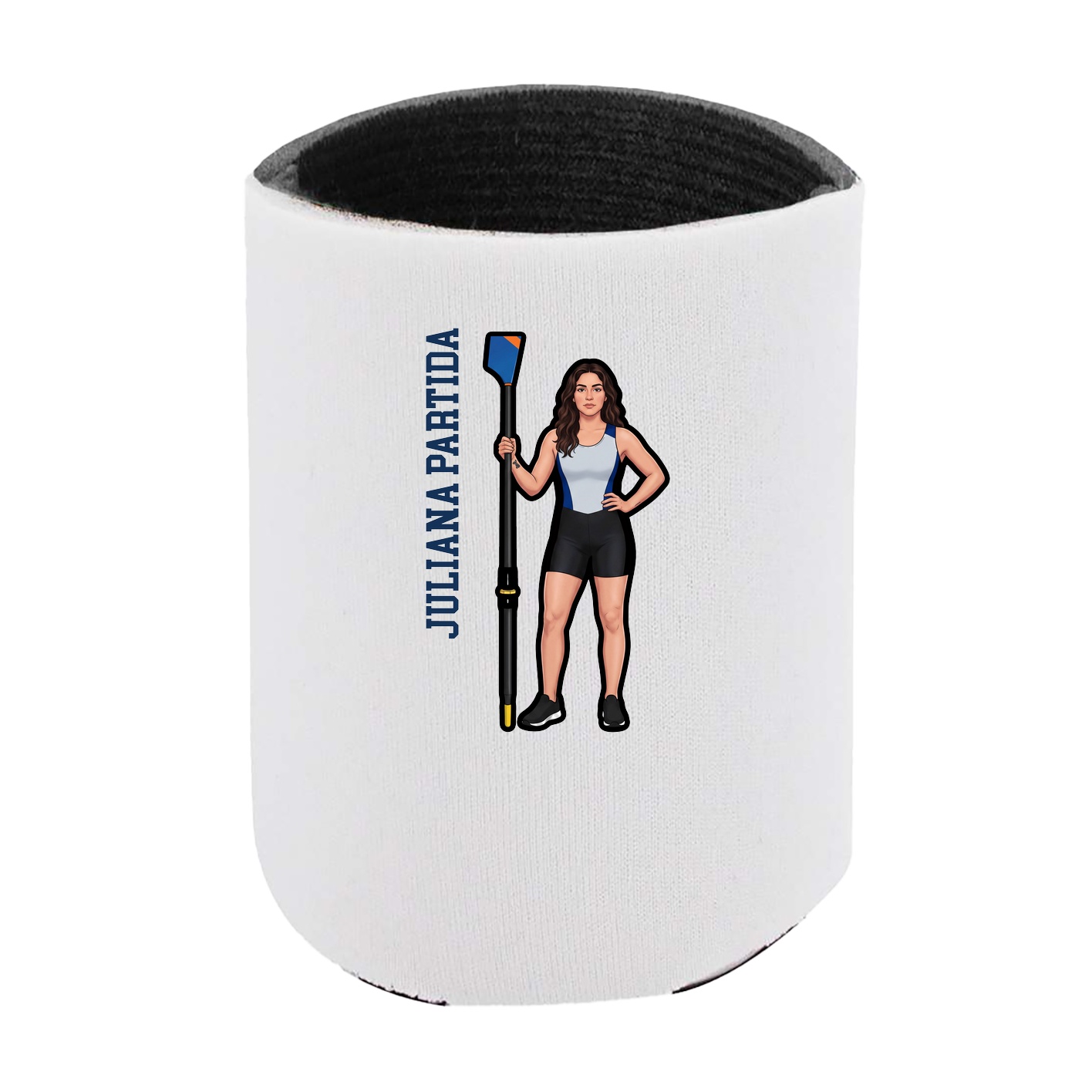 Can Holder — Name Vertical in White