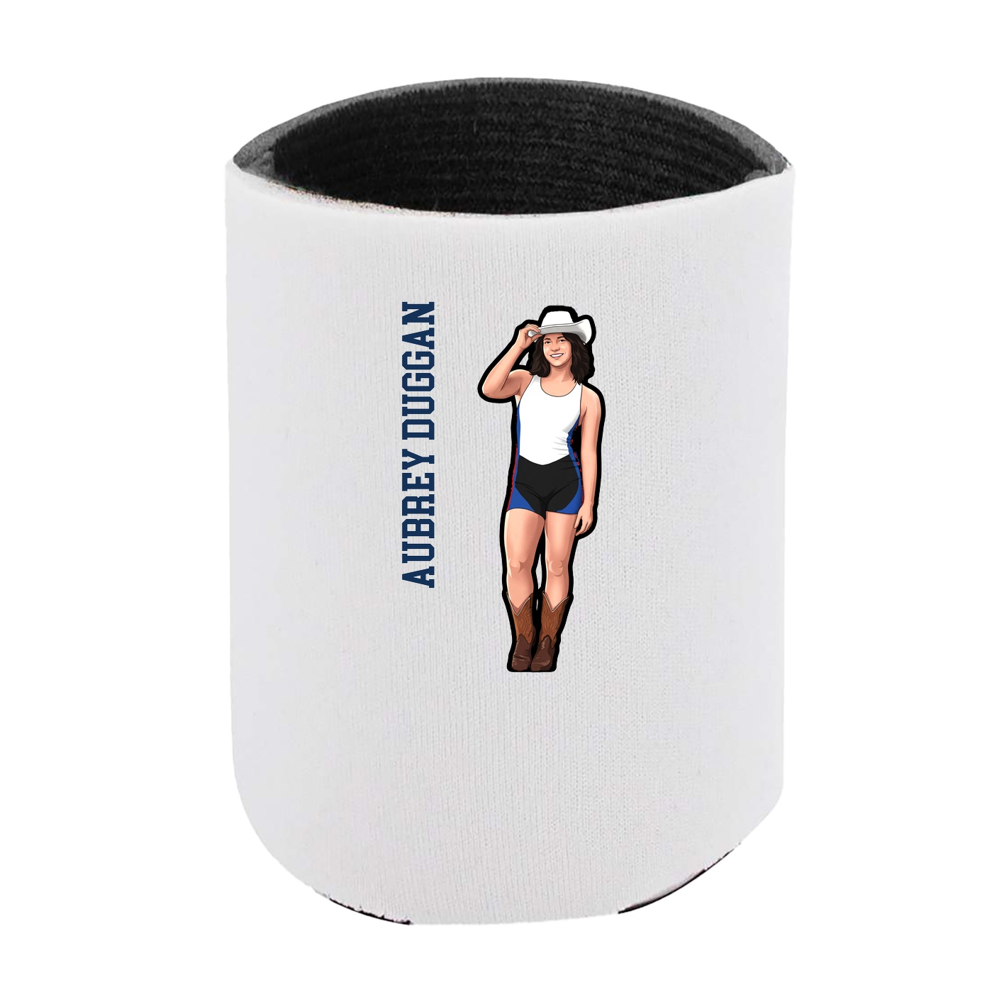 Can Holder — Name Vertical in White