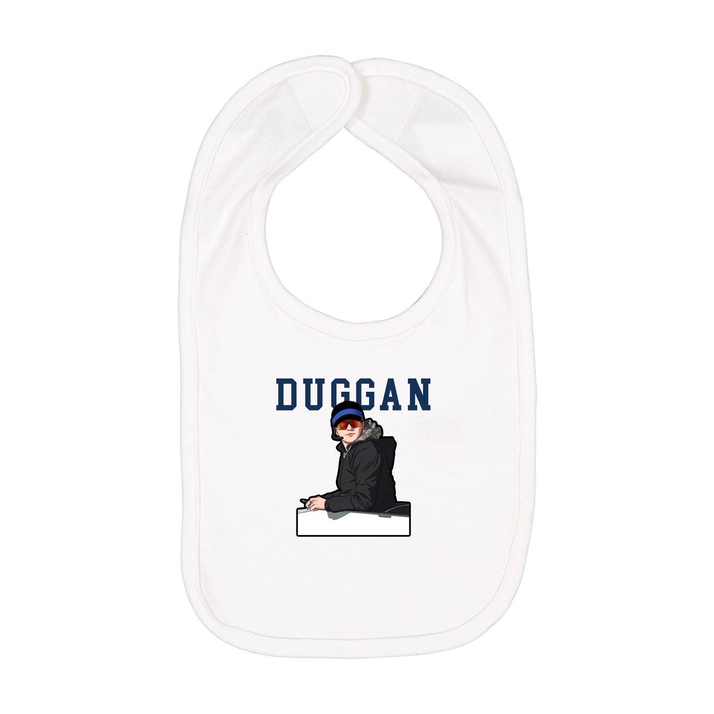 Infant Bib — Shirsey in White