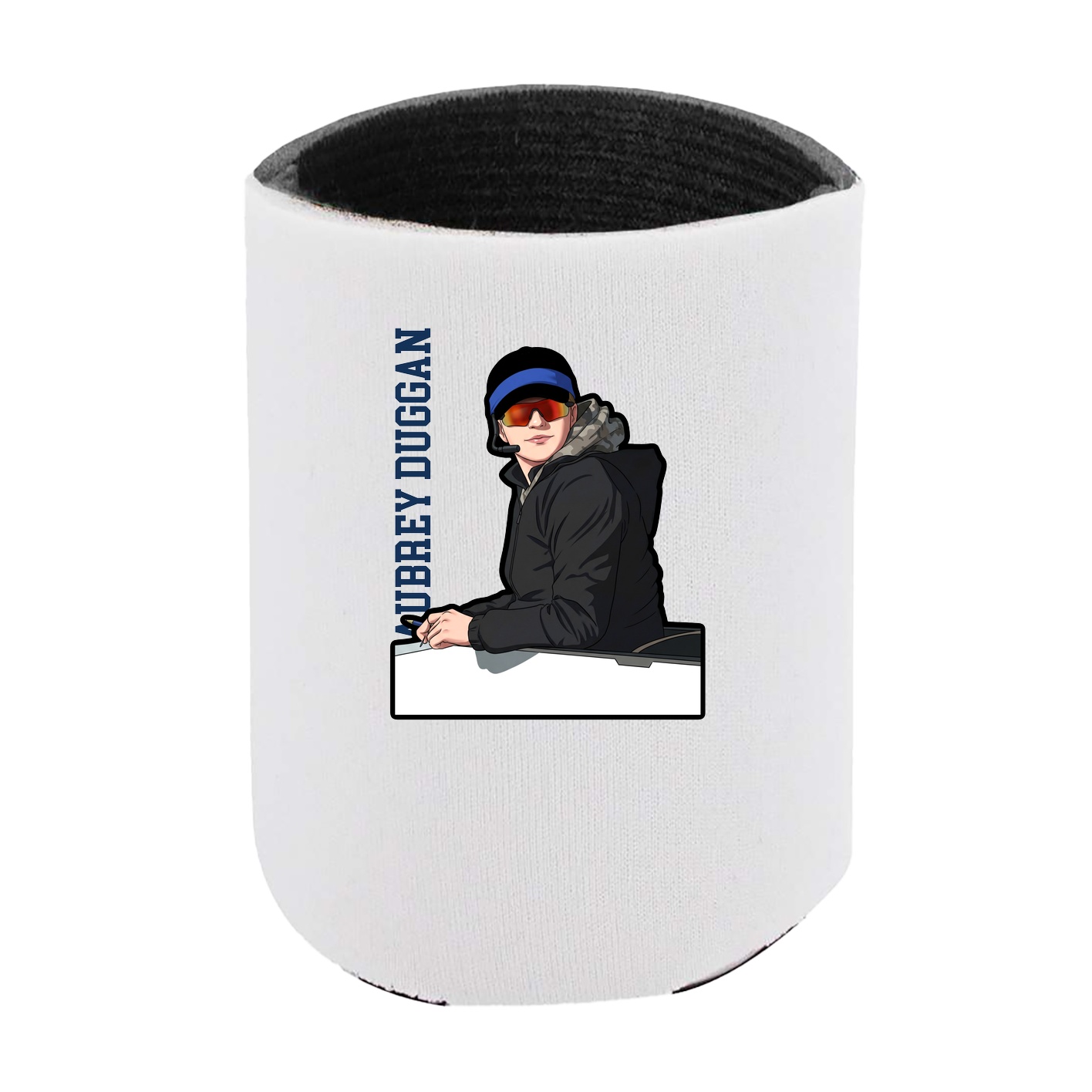 Can Holder — Name Vertical in White