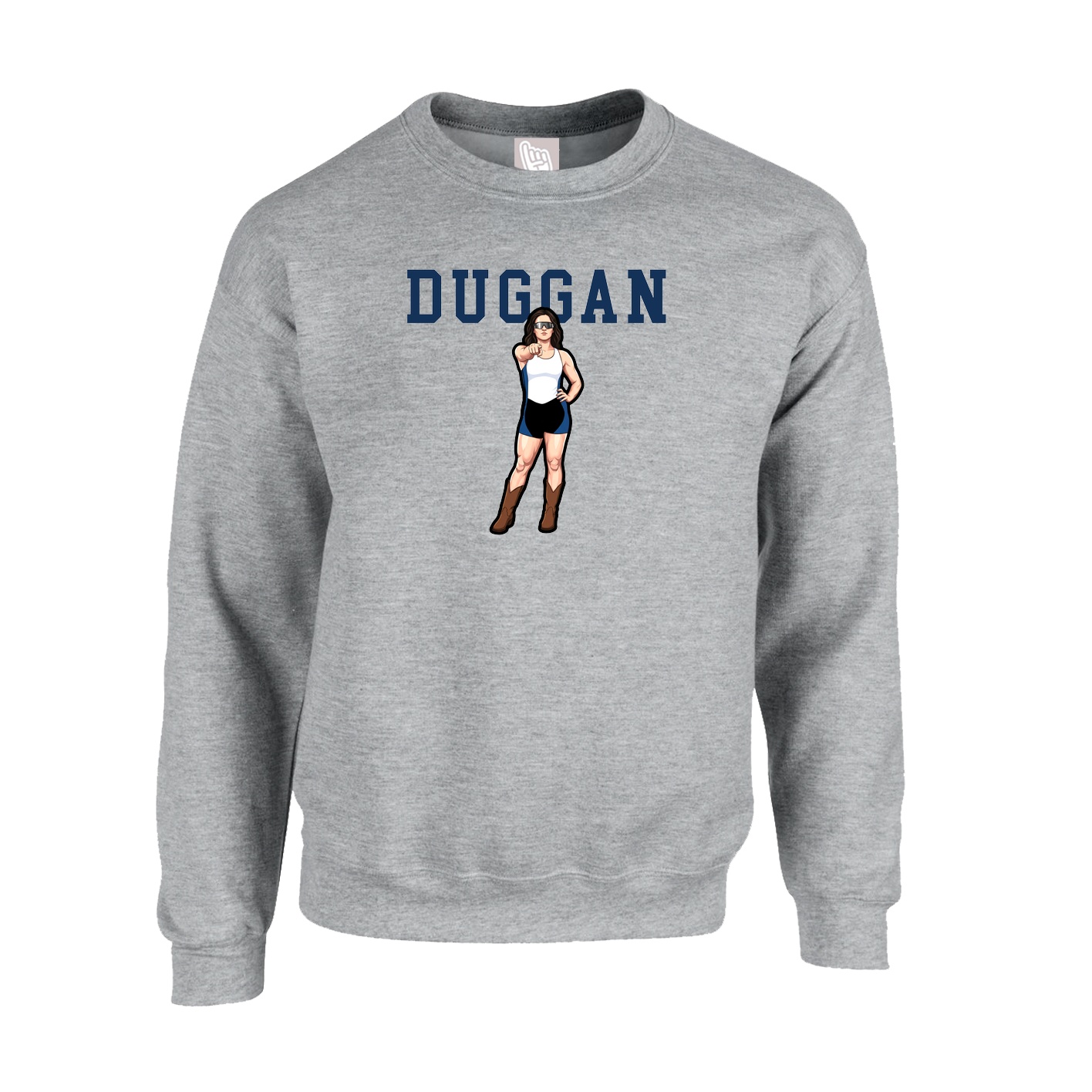 Fleece Crew — Shirsey in Grey