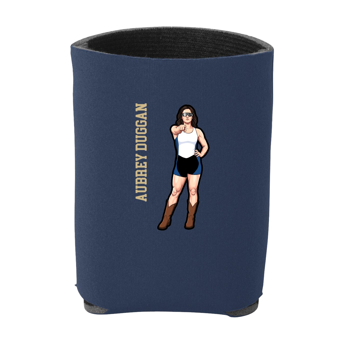 Can Holder — Name Vertical in Navy