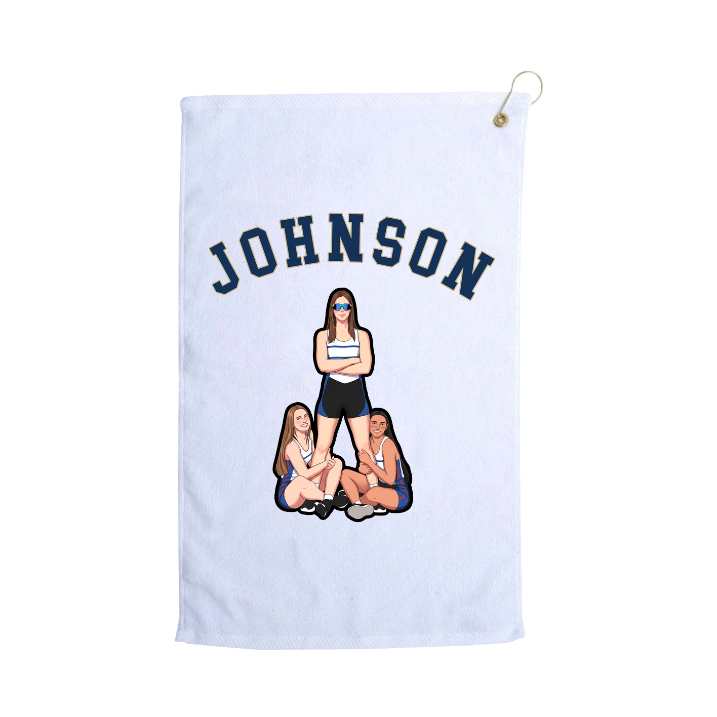 Golf Towel — Shirsey Arch in White