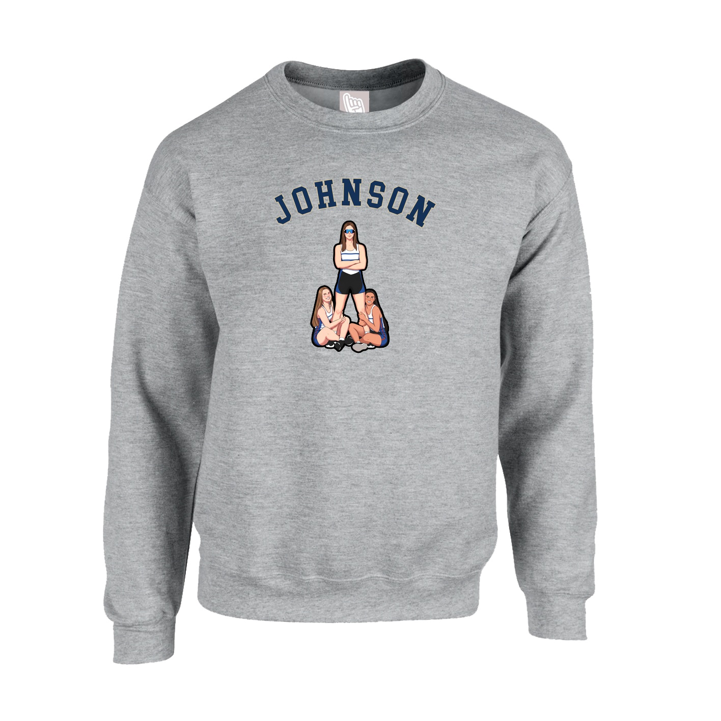 Fleece Crew — Shirsey Arch in Grey