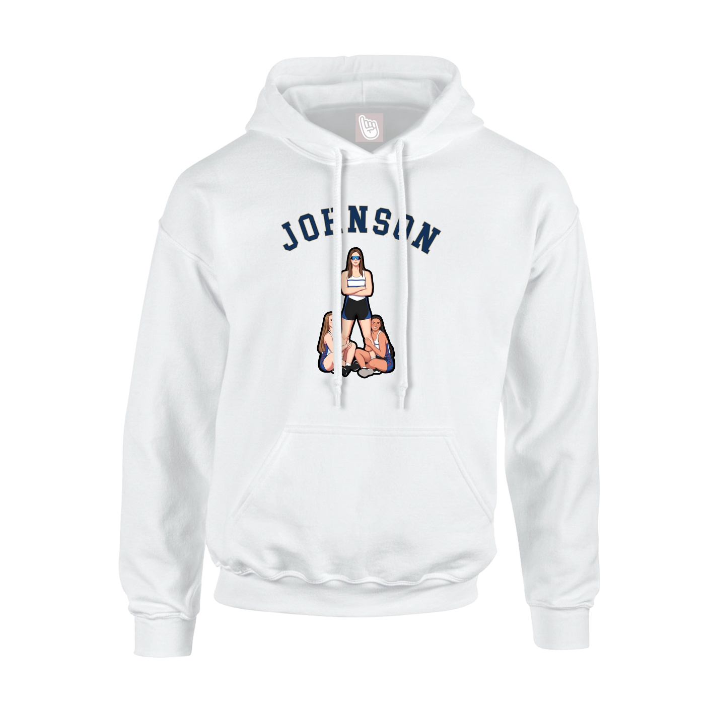 Youth Hoodie — Shirsey Arch in White