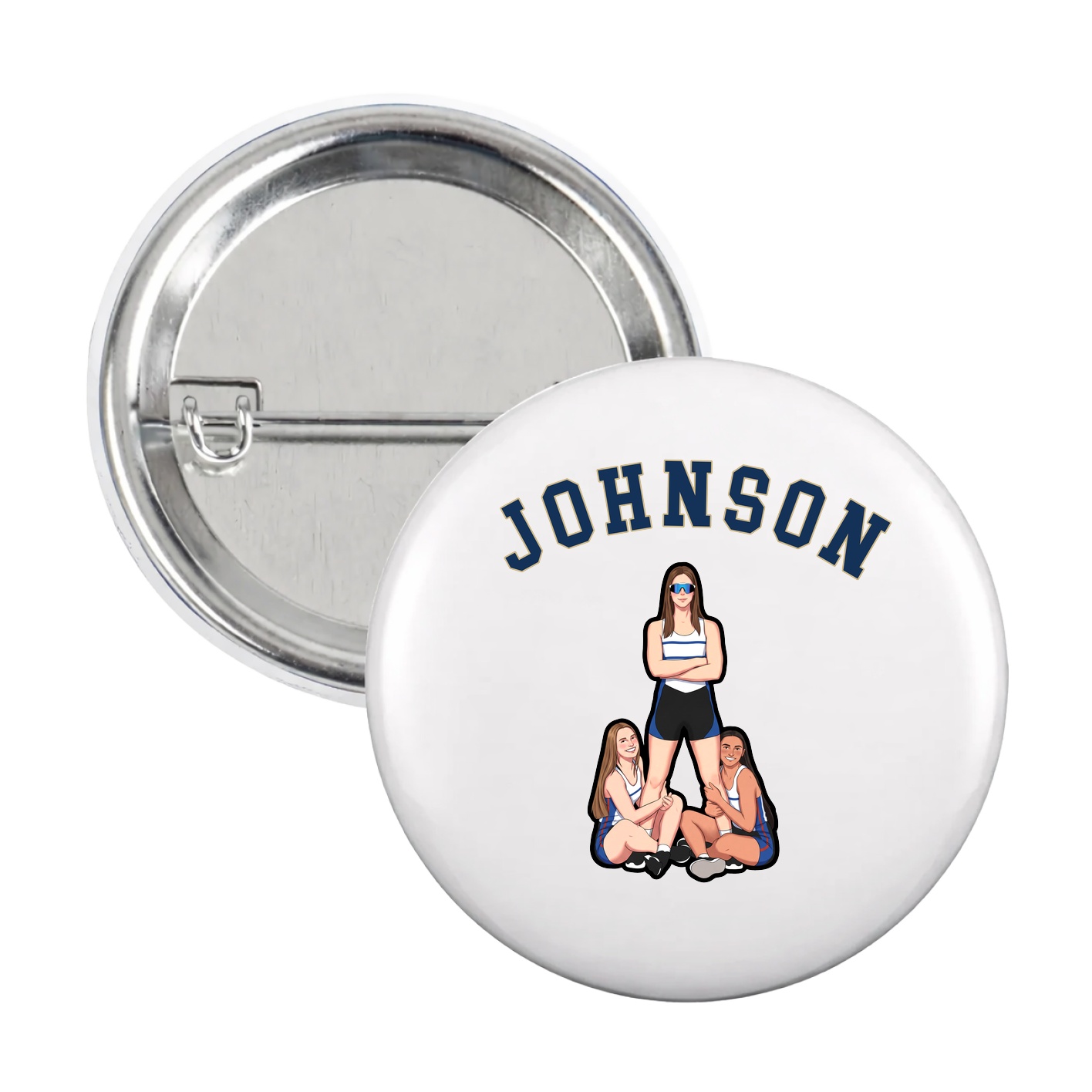 Game Day Button — Shirsey Arch in White