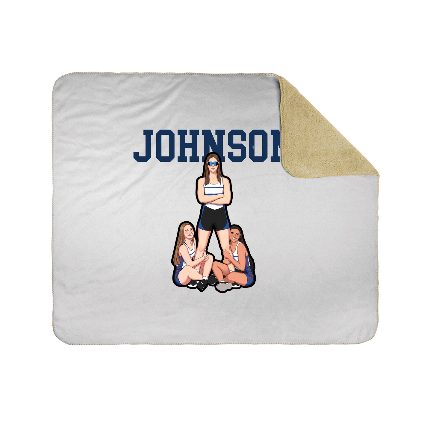 Throw Blanket — Shirsey in White