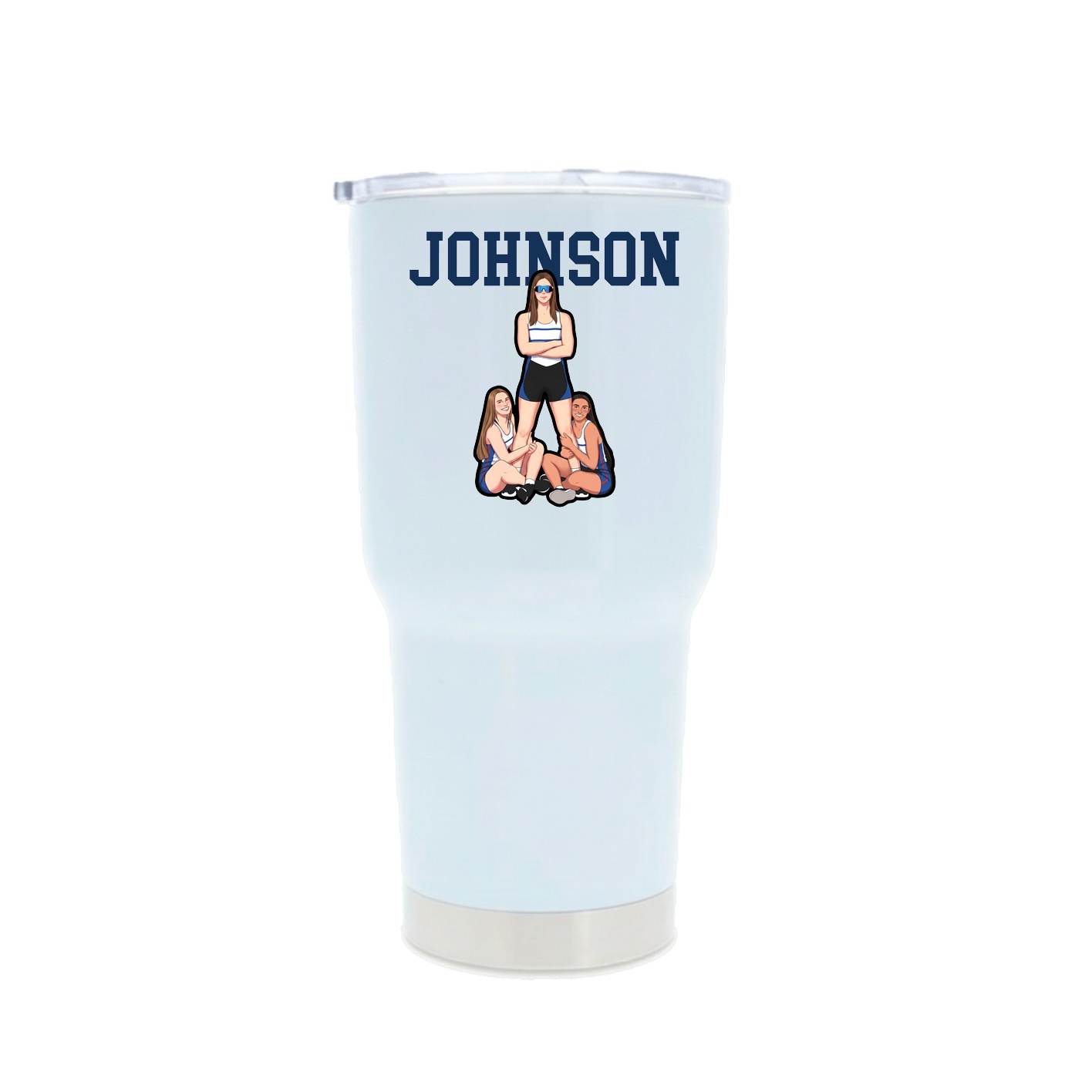 30oz Stainless Steel Tumbler — Shirsey in White