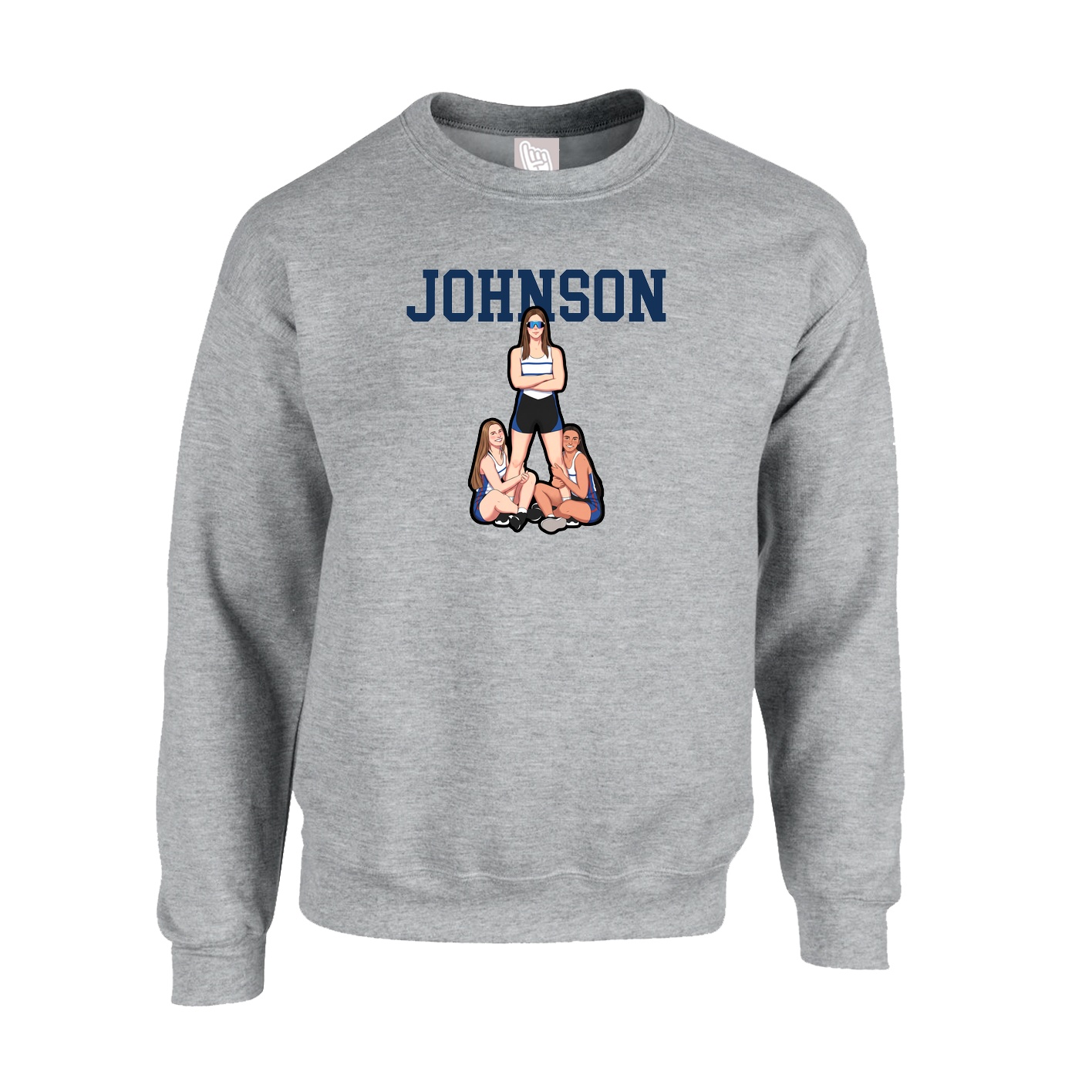 Fleece Crew — Shirsey in Grey